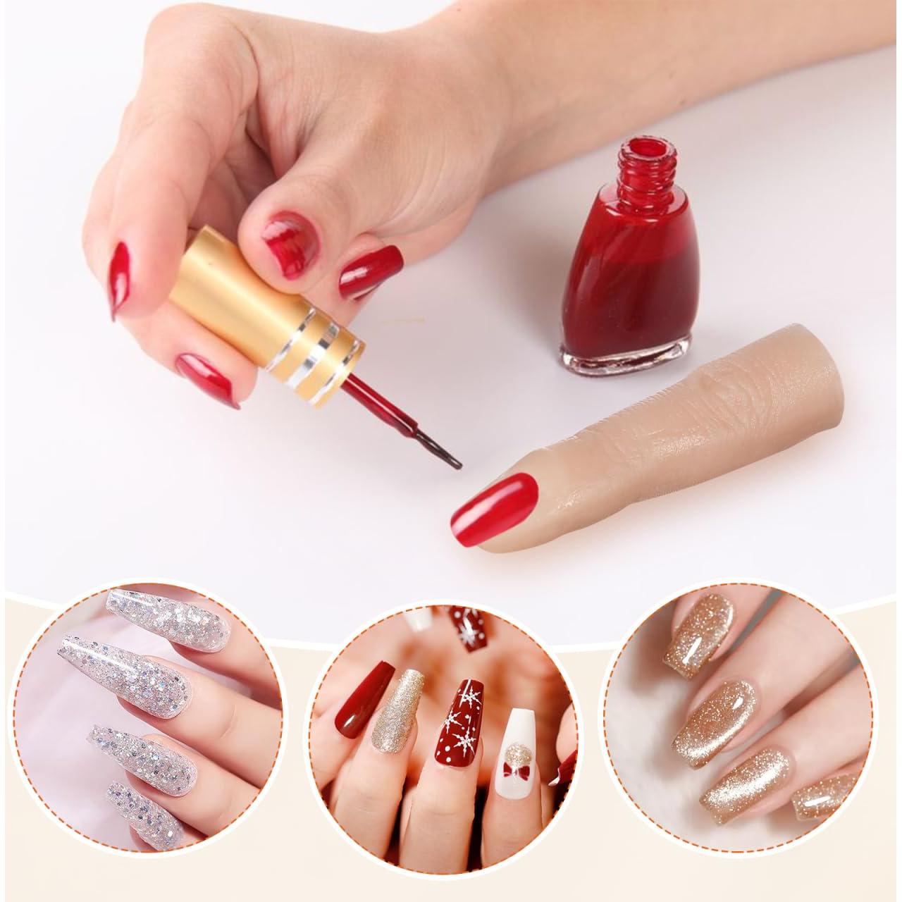 Modelos de dedos de silicona Balacoo para arte de uñas