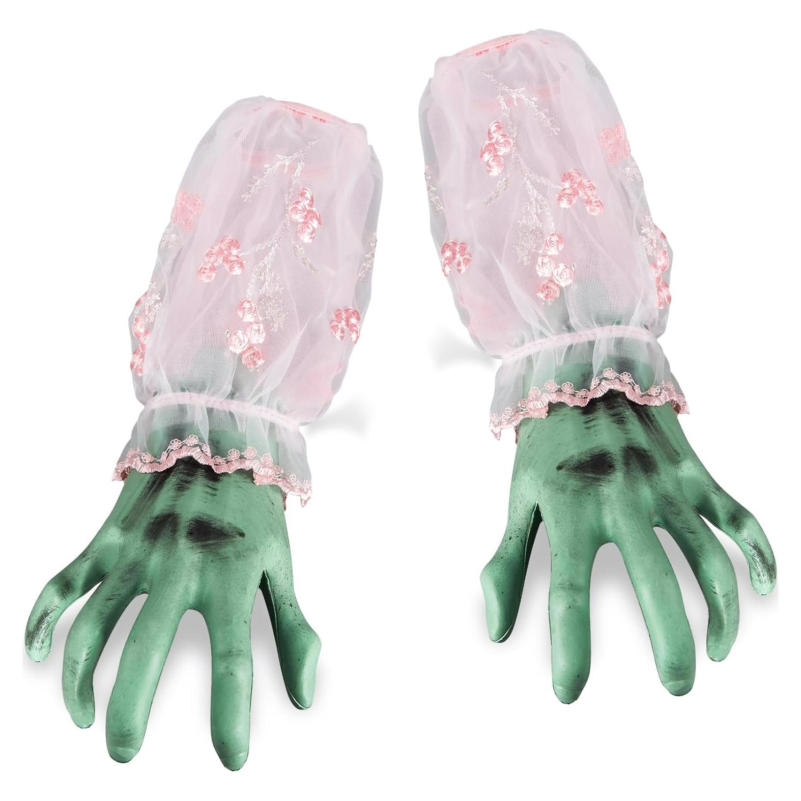 Manos de Esqueleto de Halloween SUNREEK 33.5x13 cm Realistas