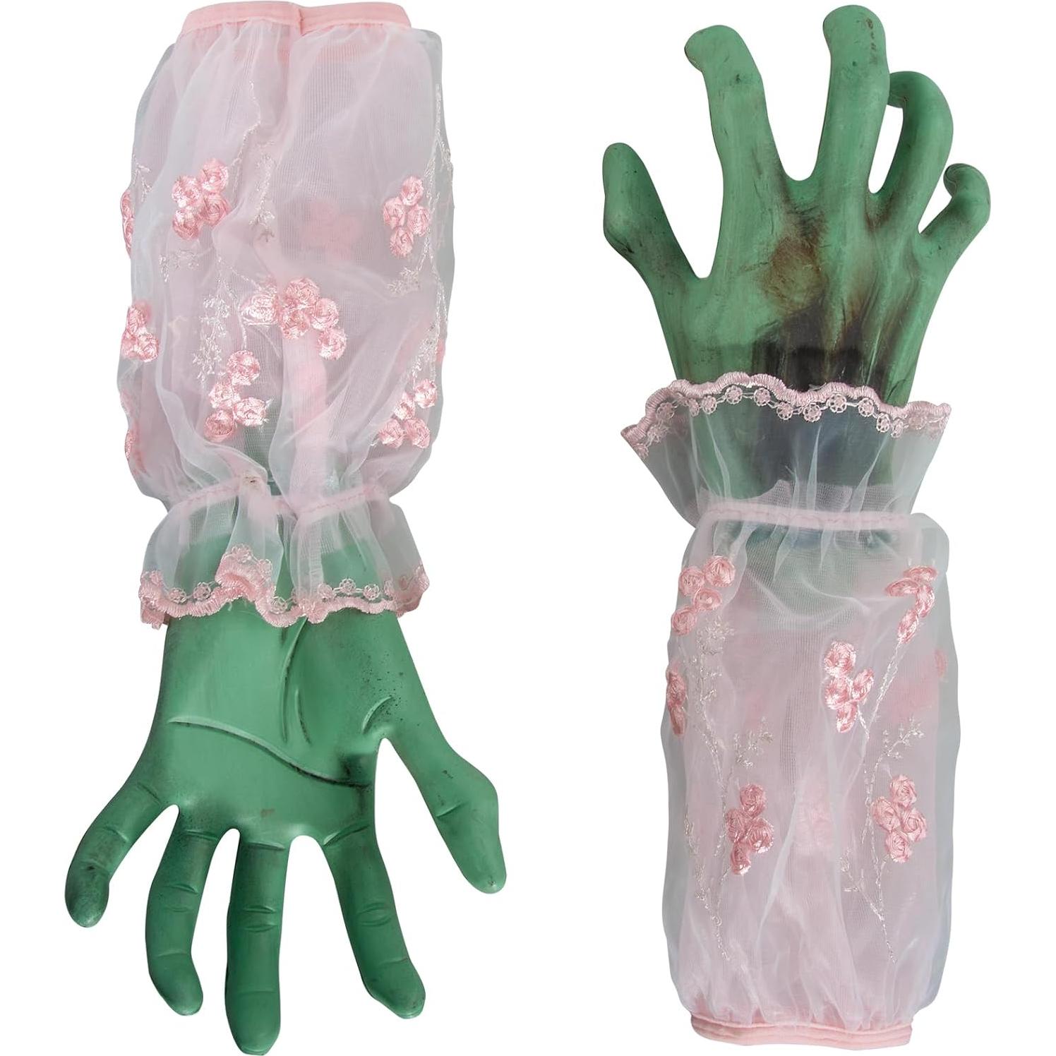 Manos de Esqueleto de Halloween SUNREEK 33.5x13 cm Realistas