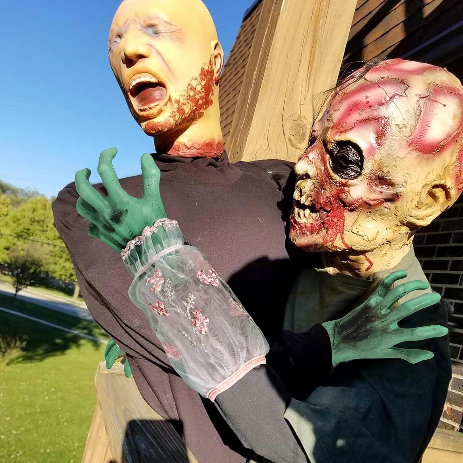 Manos de Esqueleto de Halloween SUNREEK 33.5x13 cm Realistas