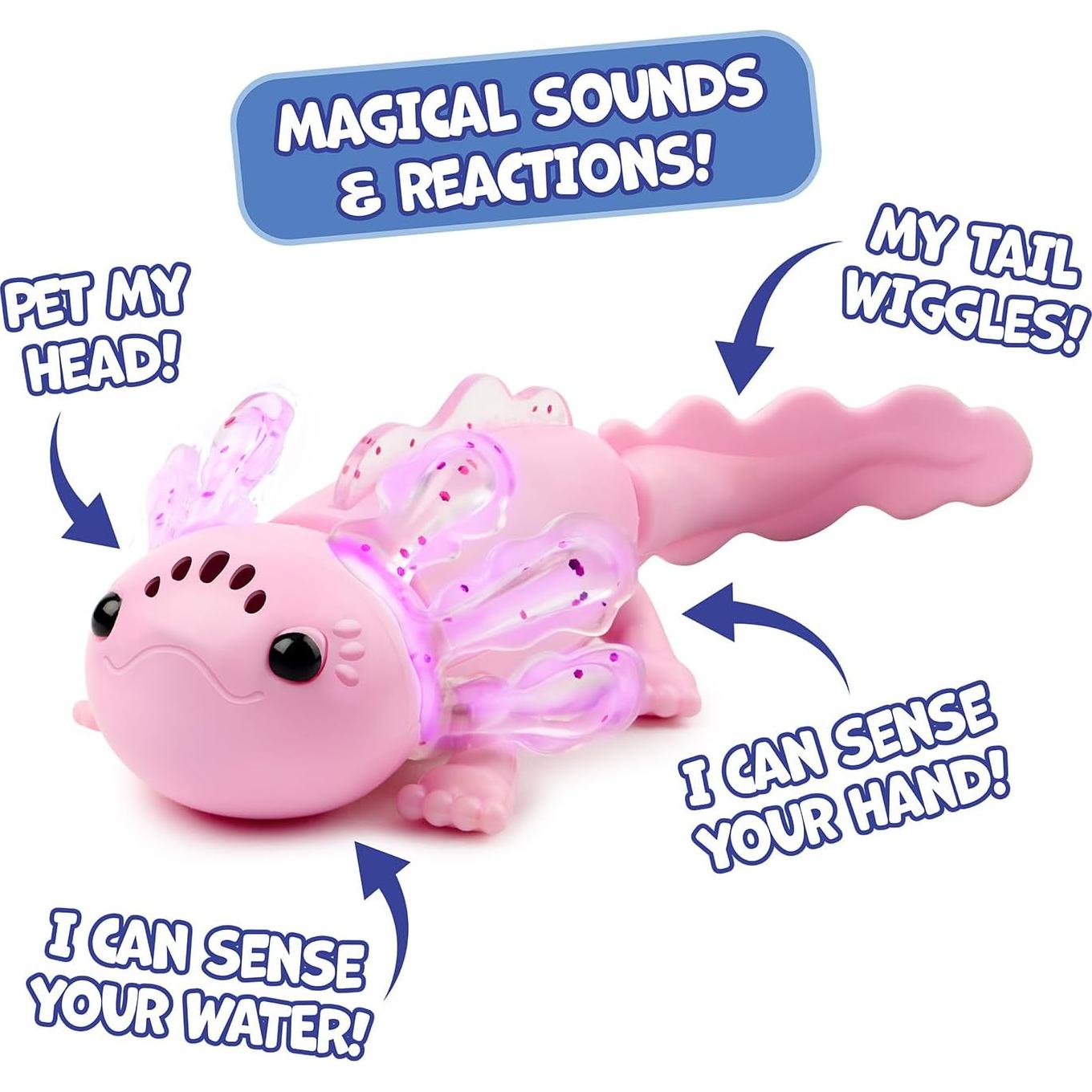 Axolote Bebé Interactivo WowWee Alix con Piscina Inflable