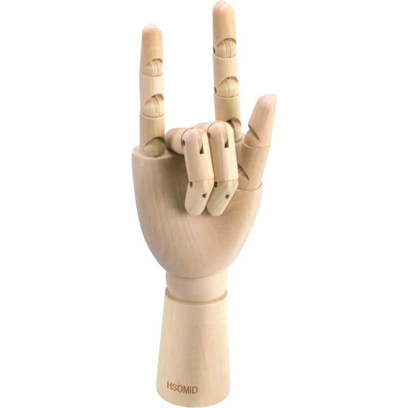 Mano de Madera Flexible HSOMiD 25,4 cm para Artistas