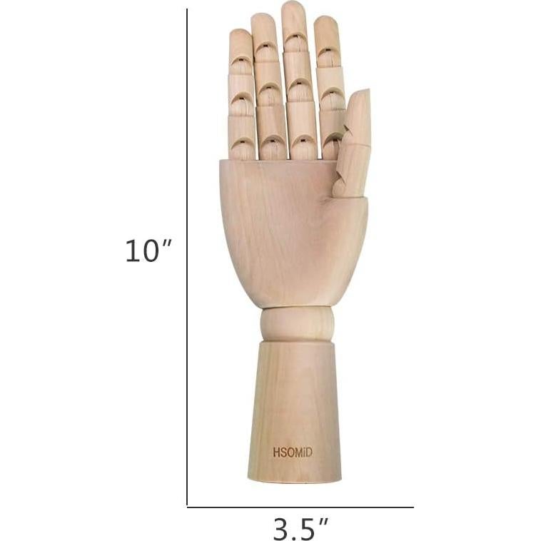 Mano de Madera Flexible HSOMiD 25,4 cm para Artistas