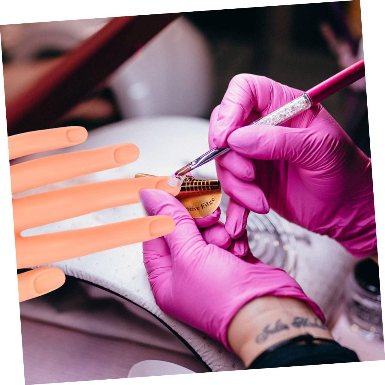 Juego de 100 Uñas Falsas y Mano de Práctica Beavorty 84x9cm