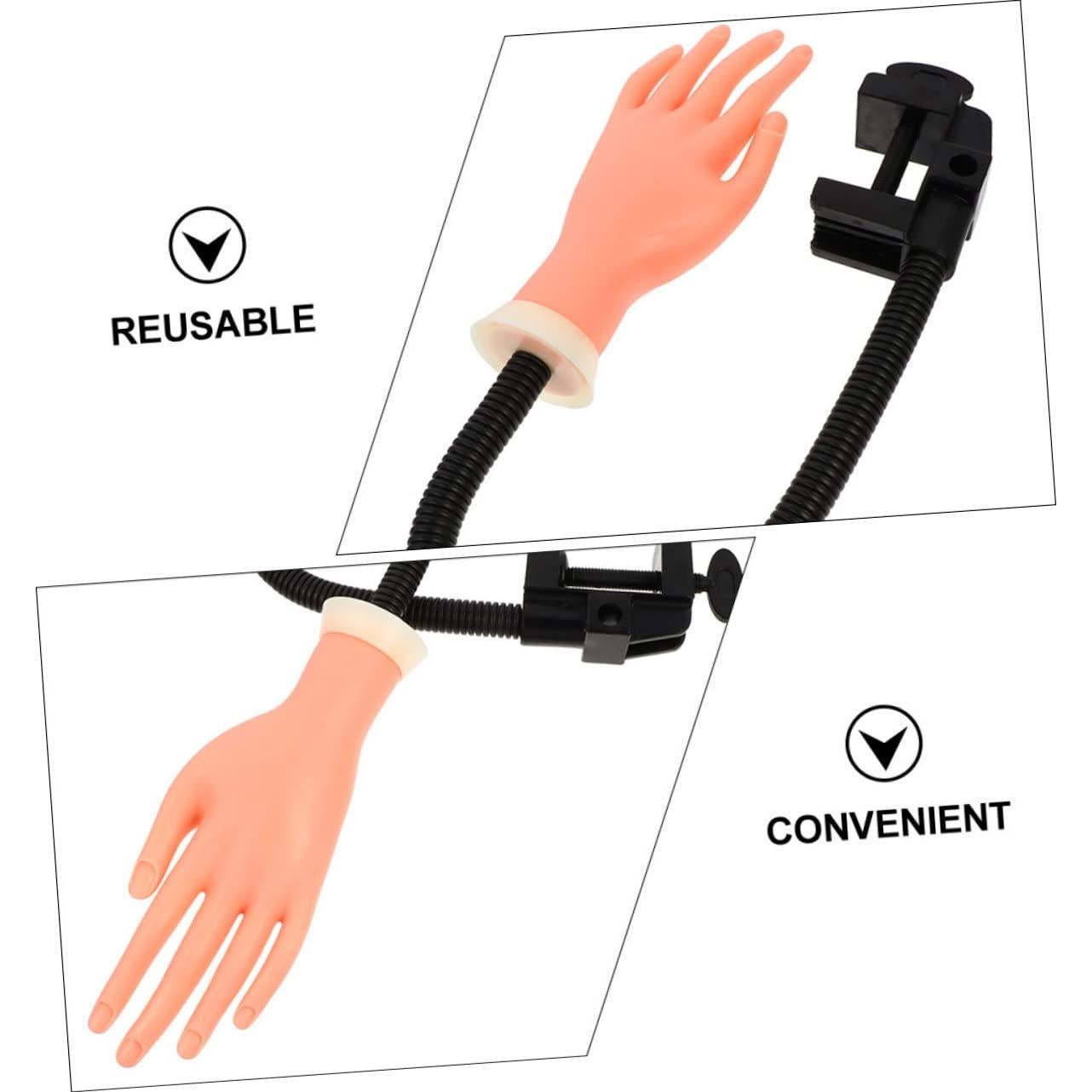 Juego de 100 Uñas Falsas y Mano de Práctica Beavorty 84x9cm