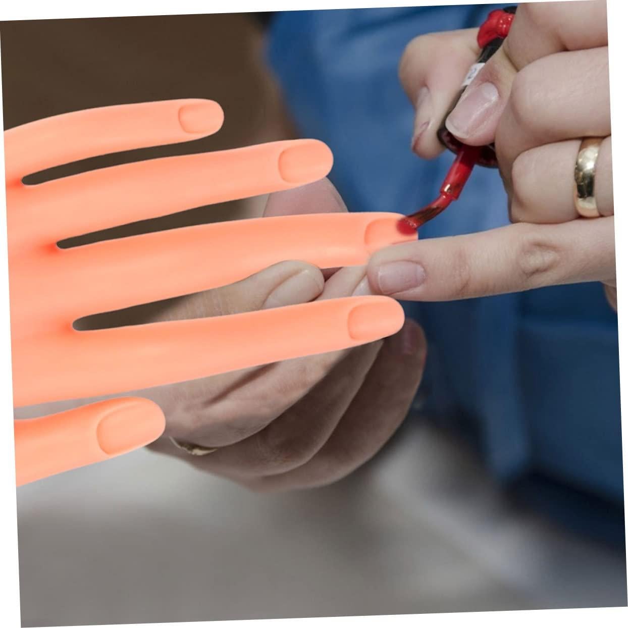 Juego de 100 Uñas Falsas y Mano de Práctica Beavorty 84x9cm