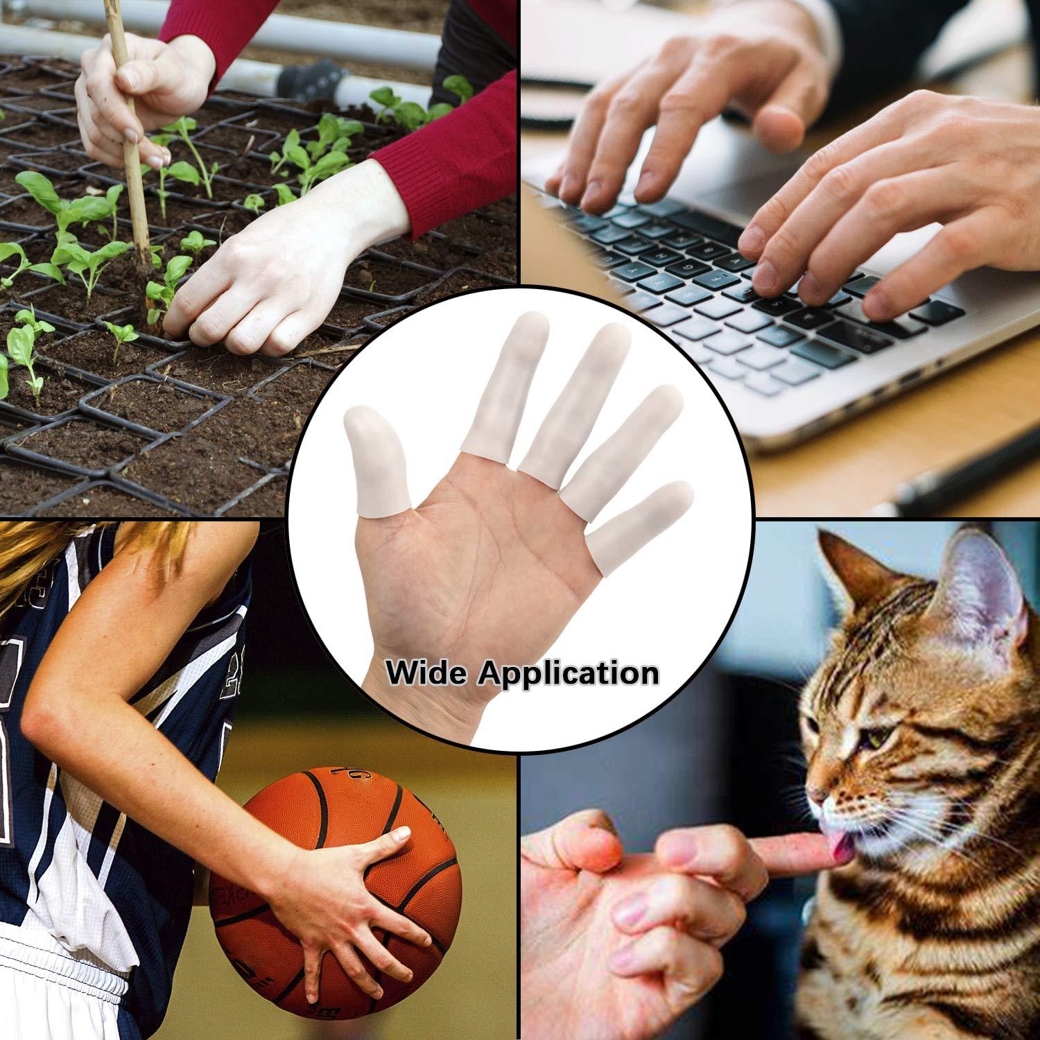 Guantes Protectores de Dedos ANCIRS Gel - 20 Piezas Blancas