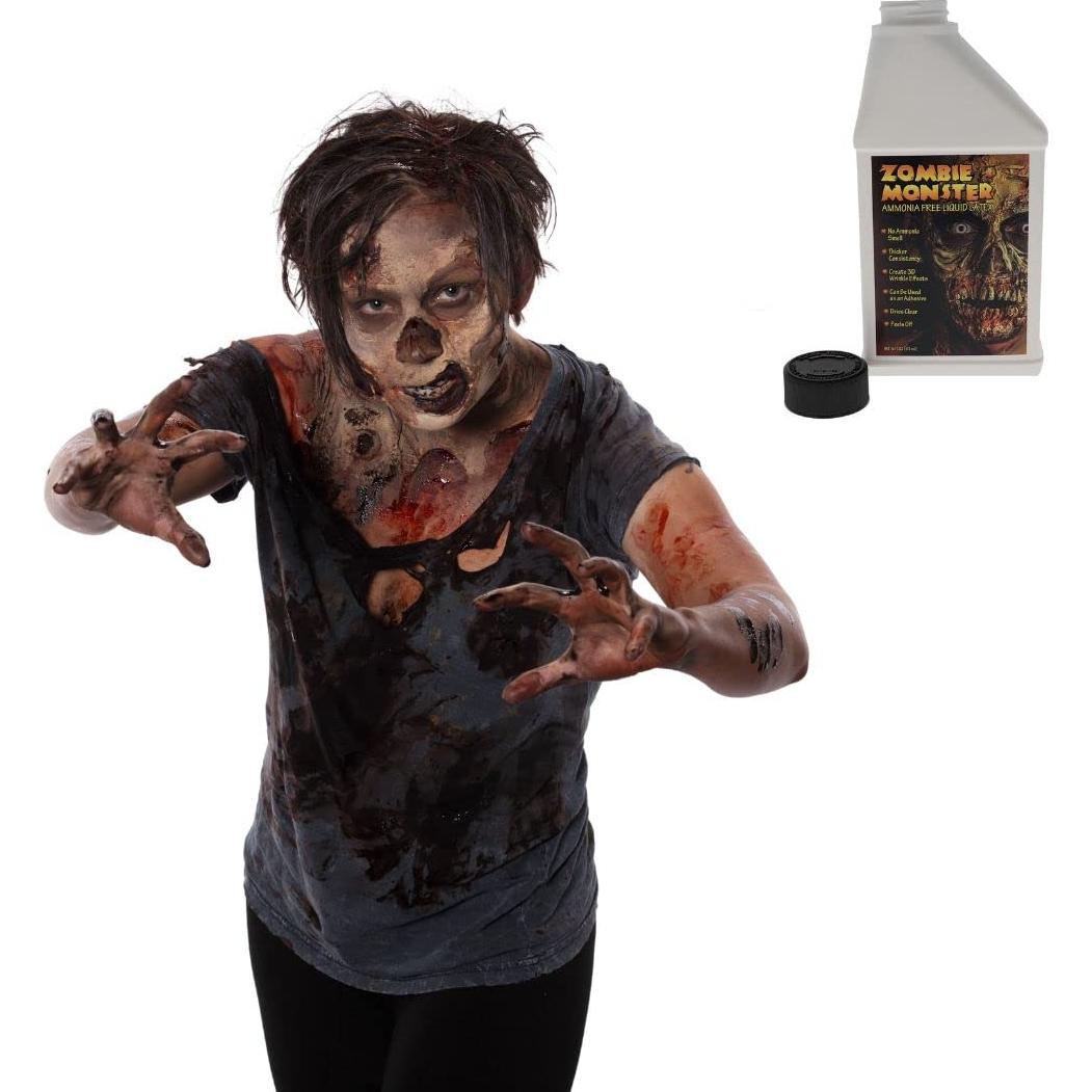 FX Zombie Láttex Líquido Sin Amoníaco + Sangre Falsa 2 Unidades