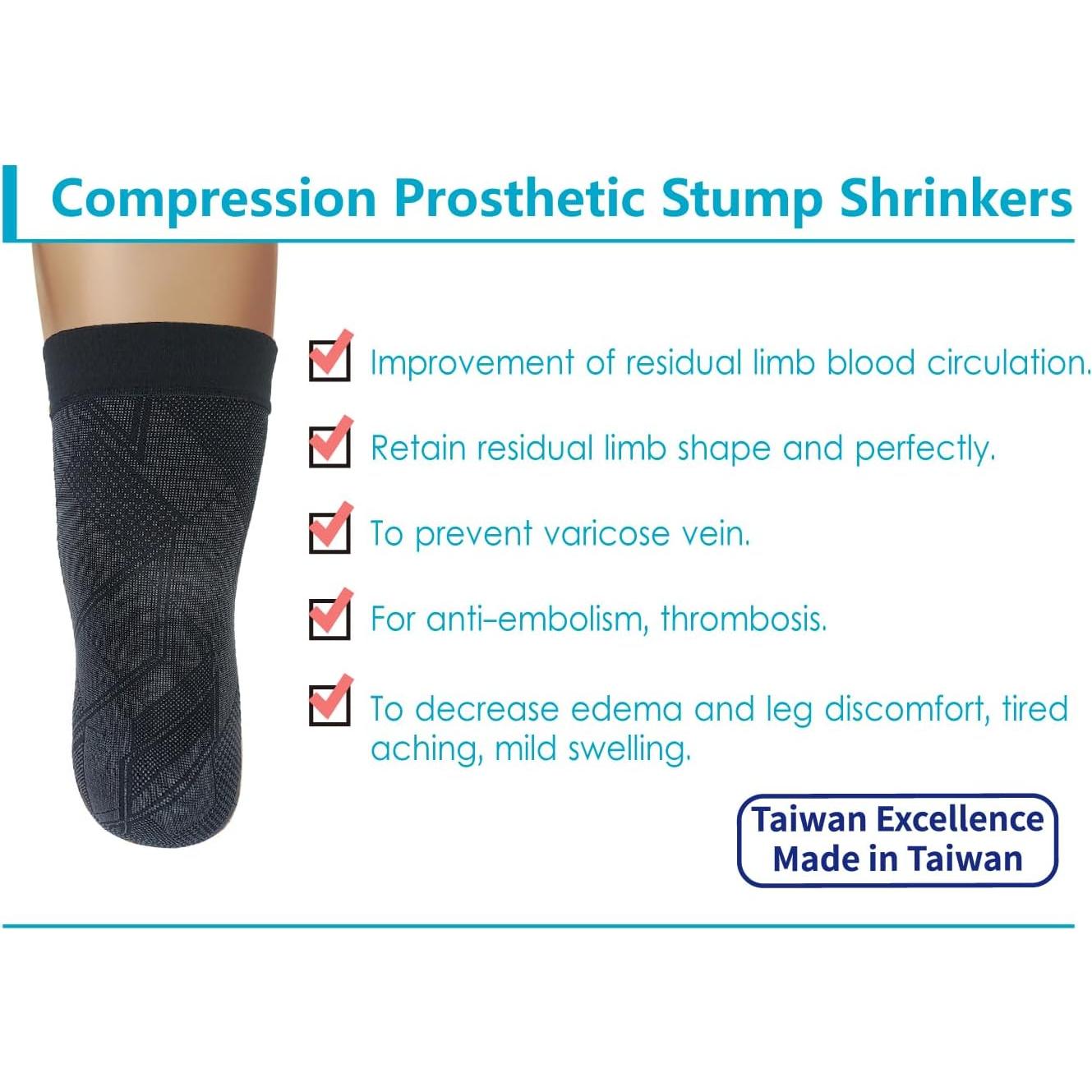 Reductores de muñón protésicos JianiMed XL 40cm compresión 20-30mmHg