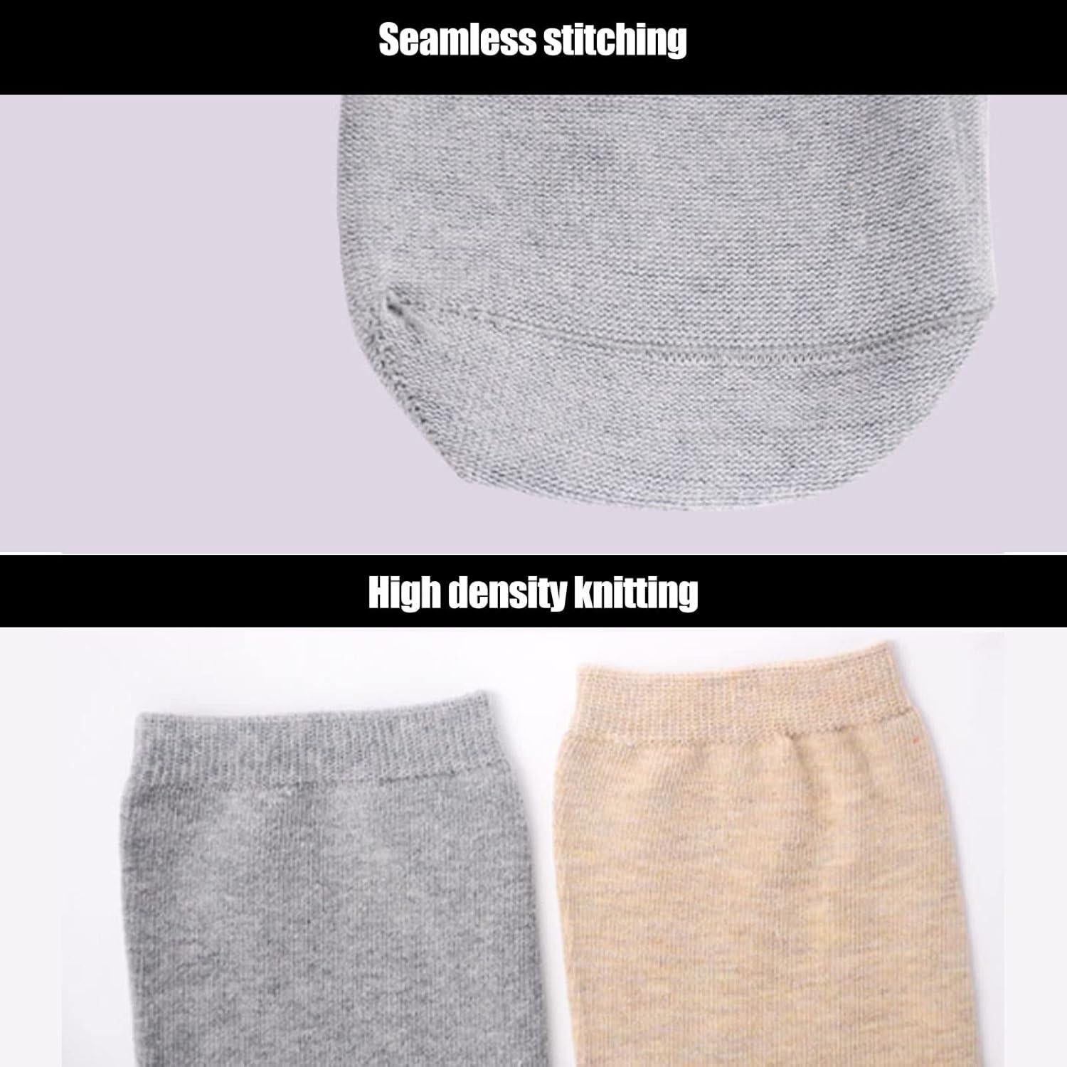 5Pcs Prosthetic Limb Socks, Soft Elastic Thickened Cotton Breathable Protective Stump Socks, for Below Knee Amputees (M)