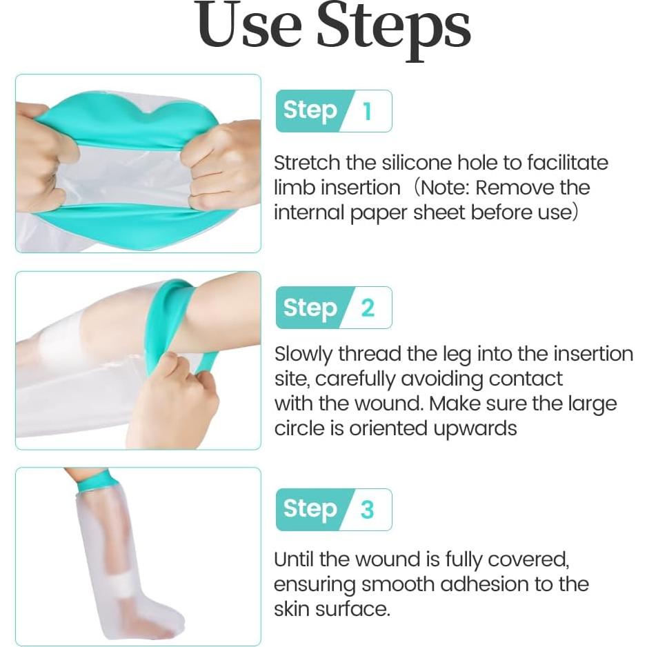 Cubierta Impermeable para Yeso de Pierna Mosago Verde