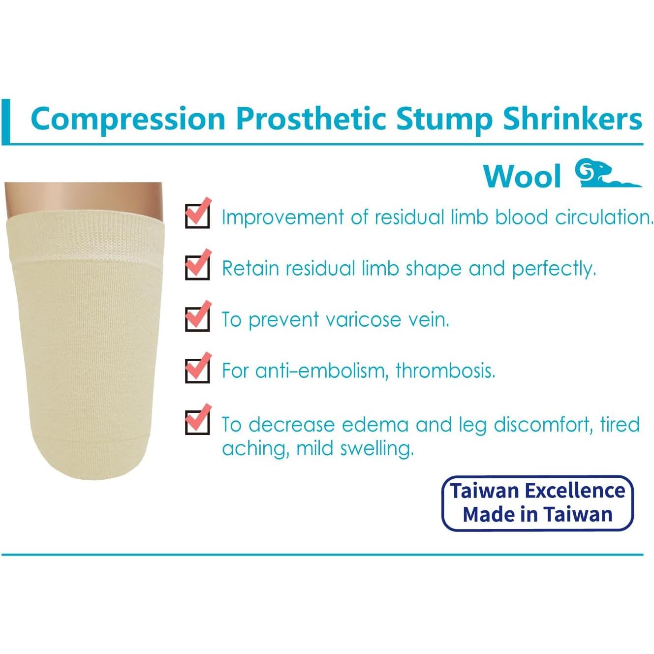 Reductores de muñón protésico JianiMed lana 35 cm S/M