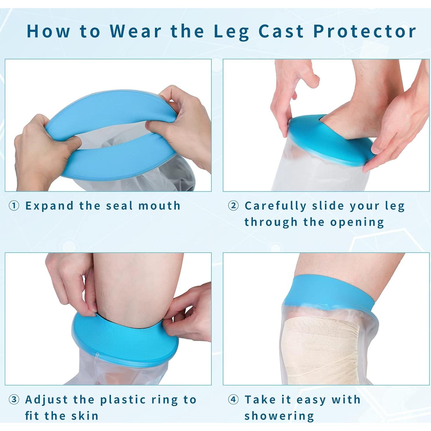 Funda Impermeable para Yeso de Rodilla SUPERNIGHT Azul