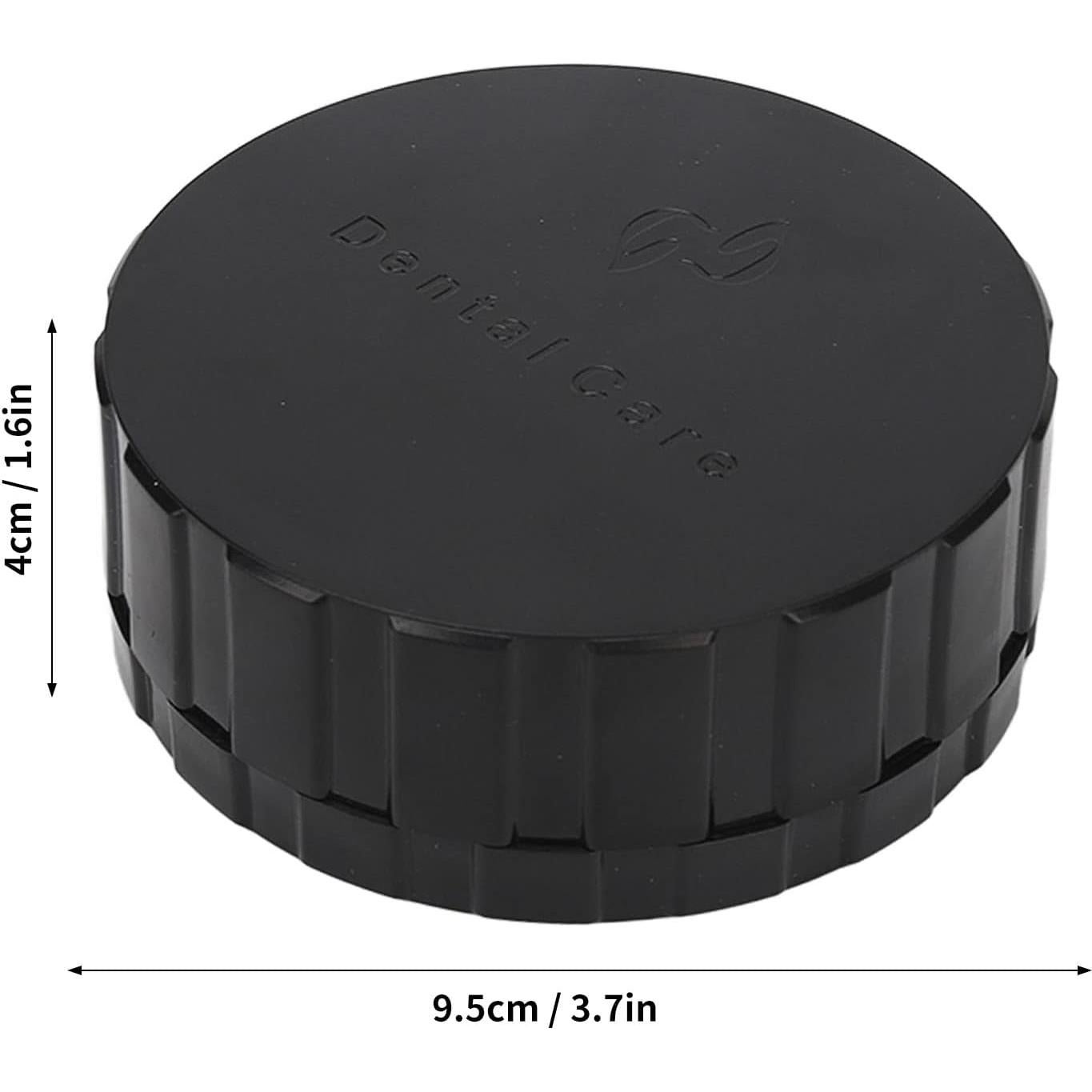 Caja de Carillas Dentales Fabater Redonda Negra 10x10 cm