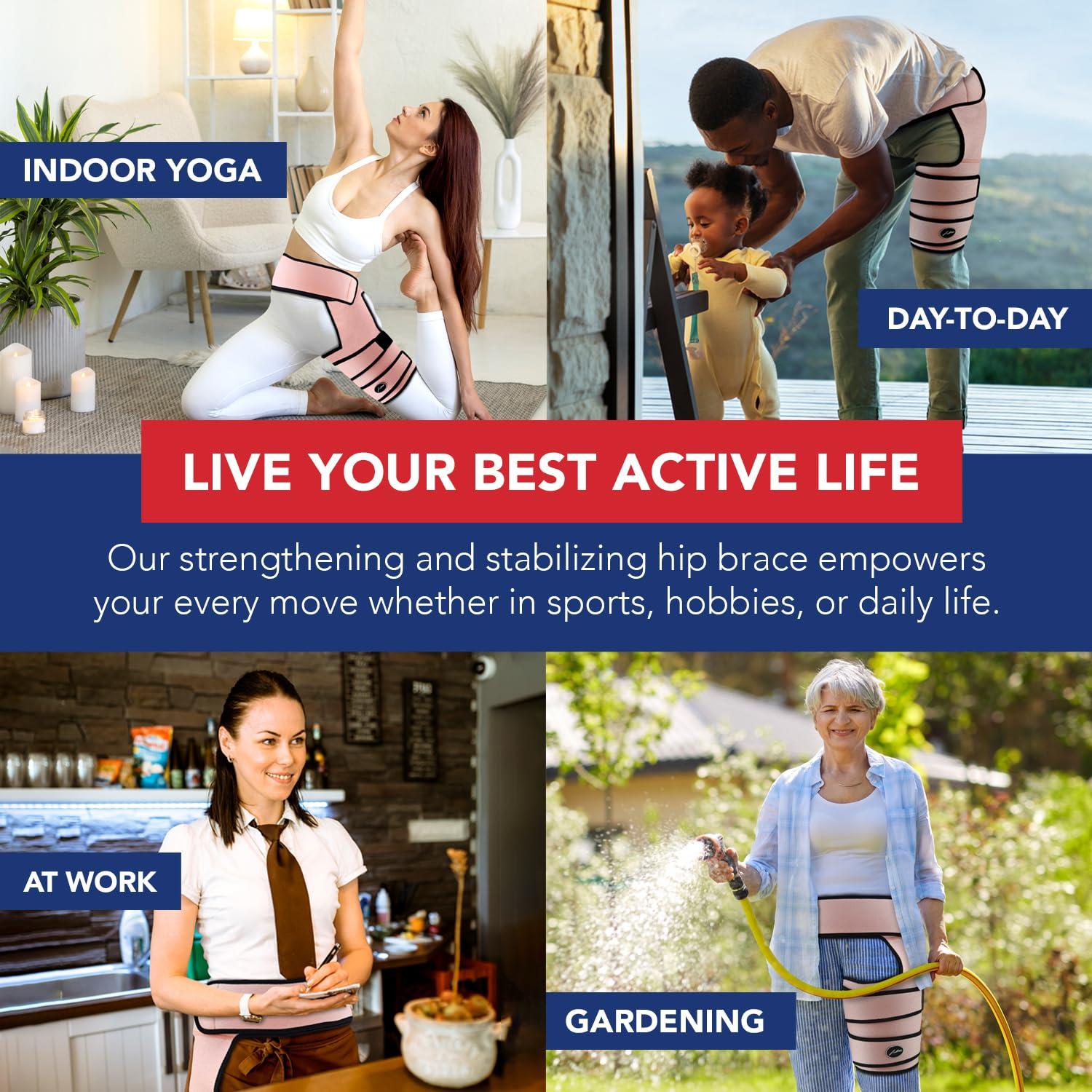 Soporte de Cadera Dr. Arthritis S/M Rosa para Alivio de Dolor