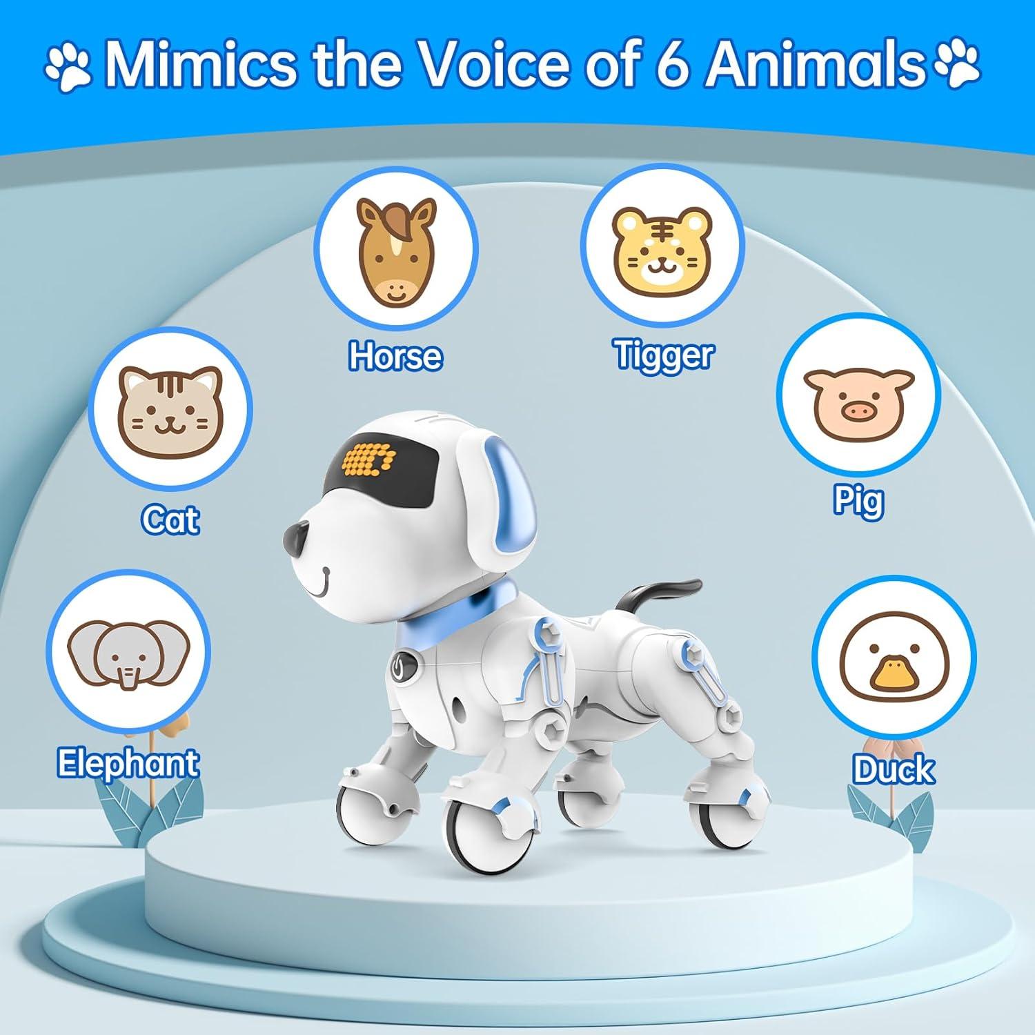 Perro Robot Dwi Dowellin Y878 Interactivo para Niños 8-12 Años