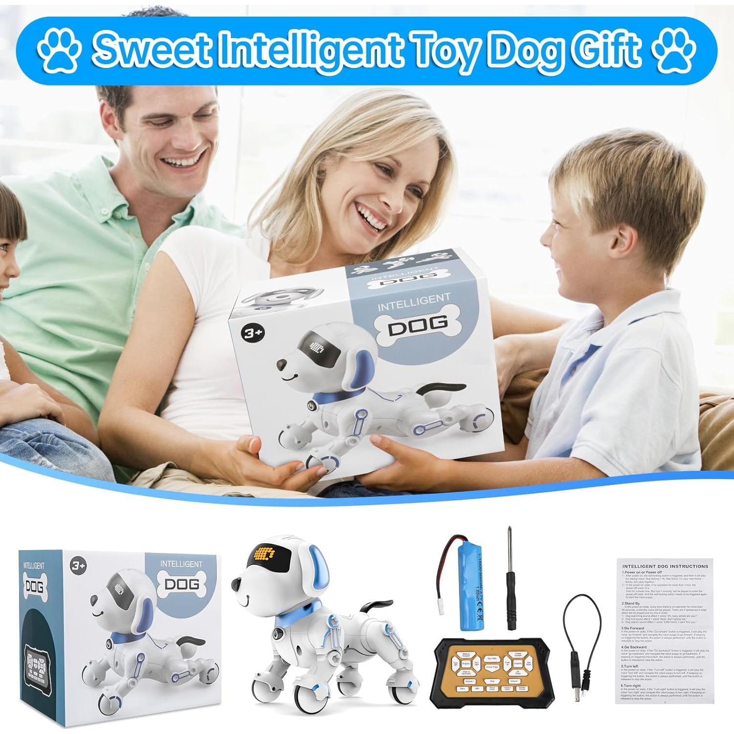 Perro Robot Dwi Dowellin Y878 Interactivo para Niños 8-12 Años