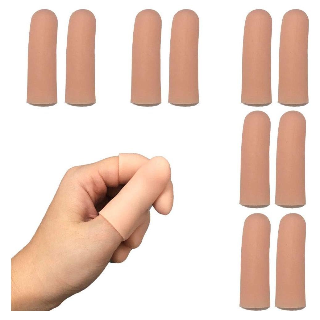 Protectores de Dedos de Gel de Silicona 10 Pcs Alivio Dolor