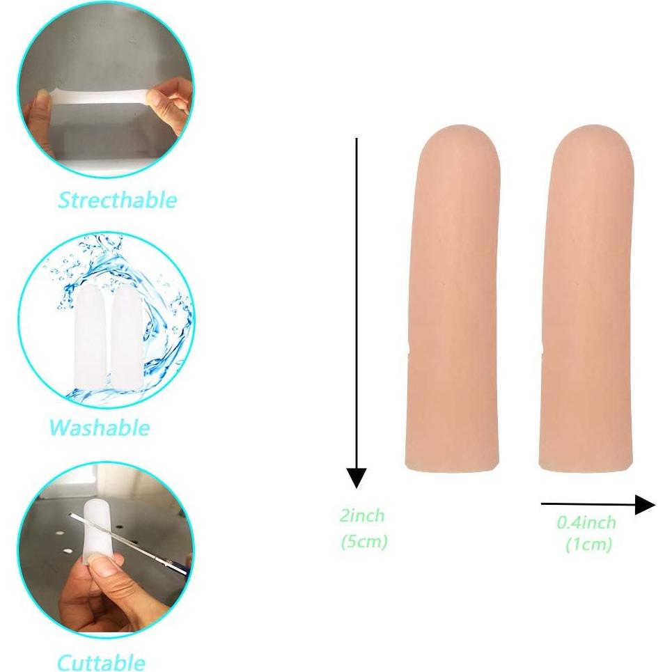 Protectores de Dedos de Gel de Silicona 10 Pcs Alivio Dolor