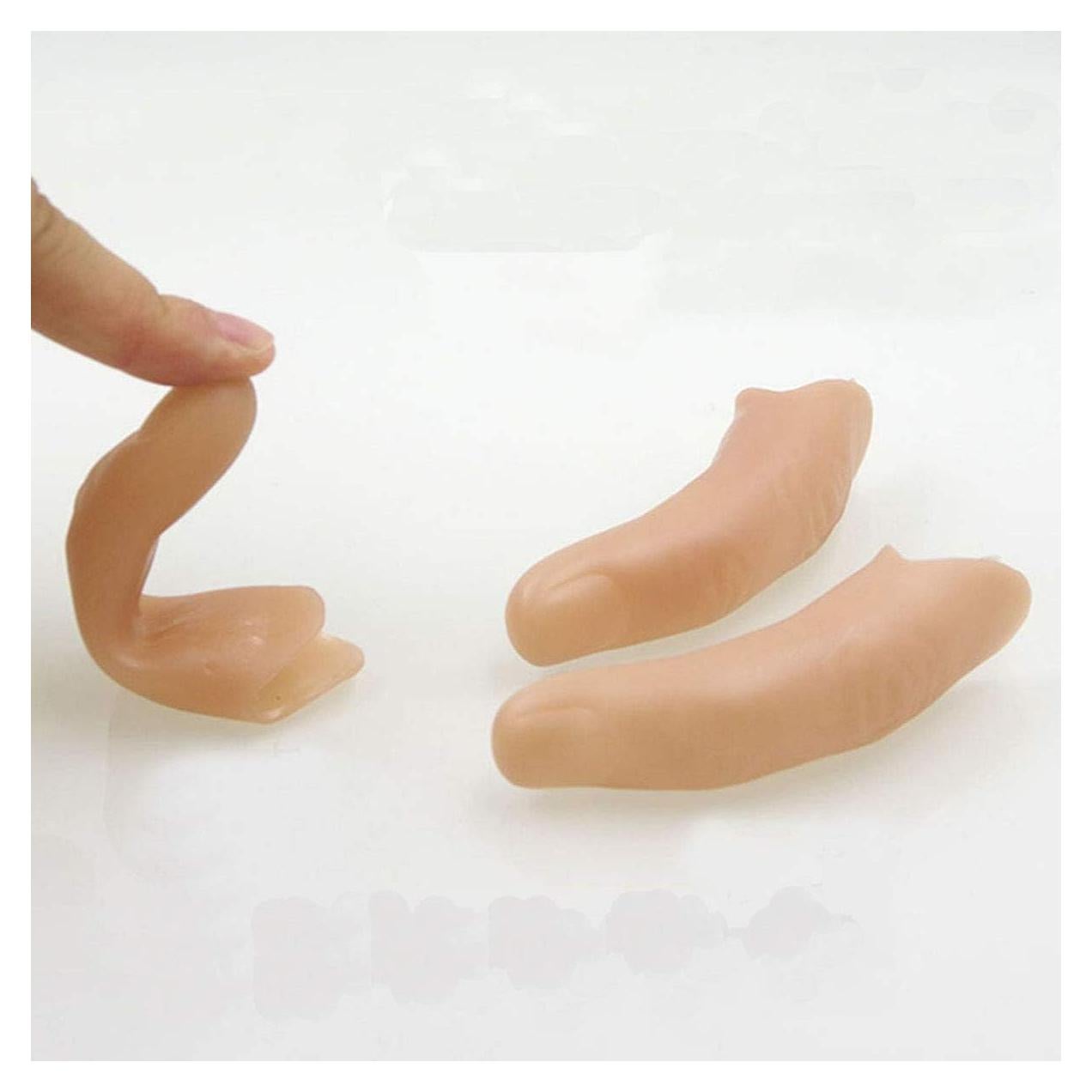 Dedo Falso de Magia WSNMING - 3 Piezas, Beige, Irrompible