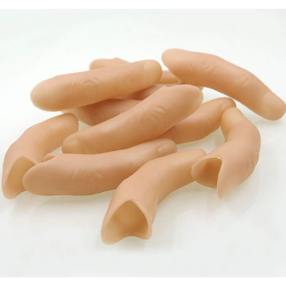 Dedo Falso de Magia WSNMING - 3 Piezas, Beige, Irrompible