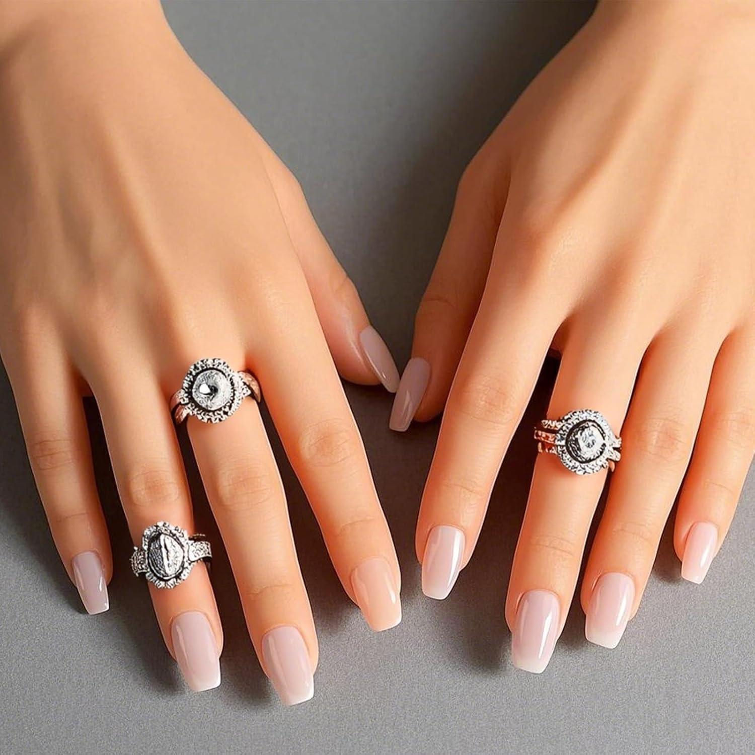 Dedos Falsos de Silicona XL289 para Práctica de Uñas Acrílicas