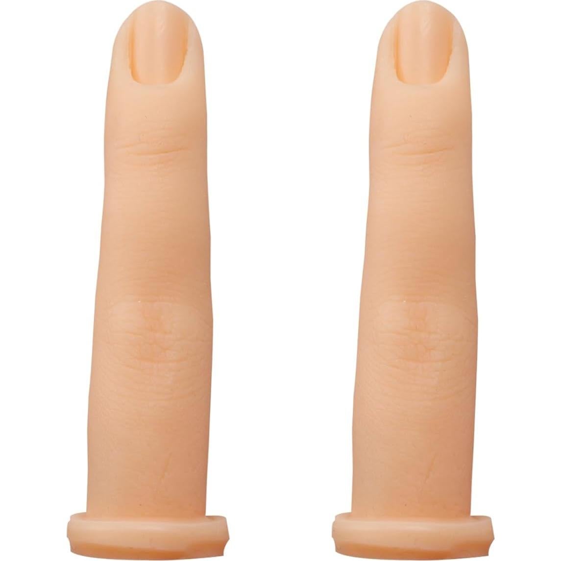 Dedos Falsos de Silicona XL289 para Práctica de Uñas Acrílicas