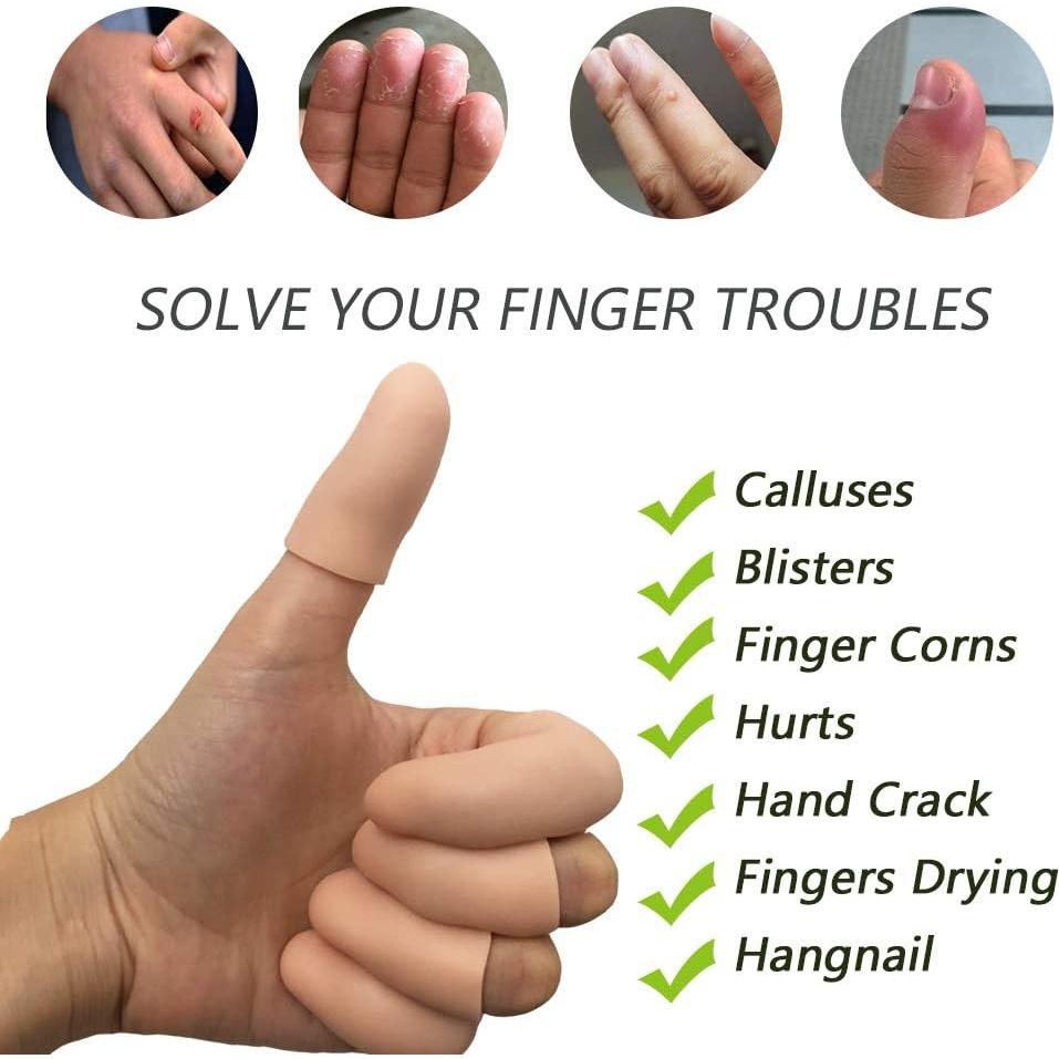 Protectores de Dedos de Gel Silicona para Alivio de Dolor