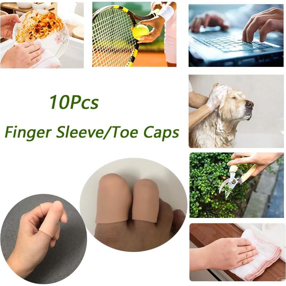 Protectores de Dedos de Gel Silicona para Alivio de Dolor