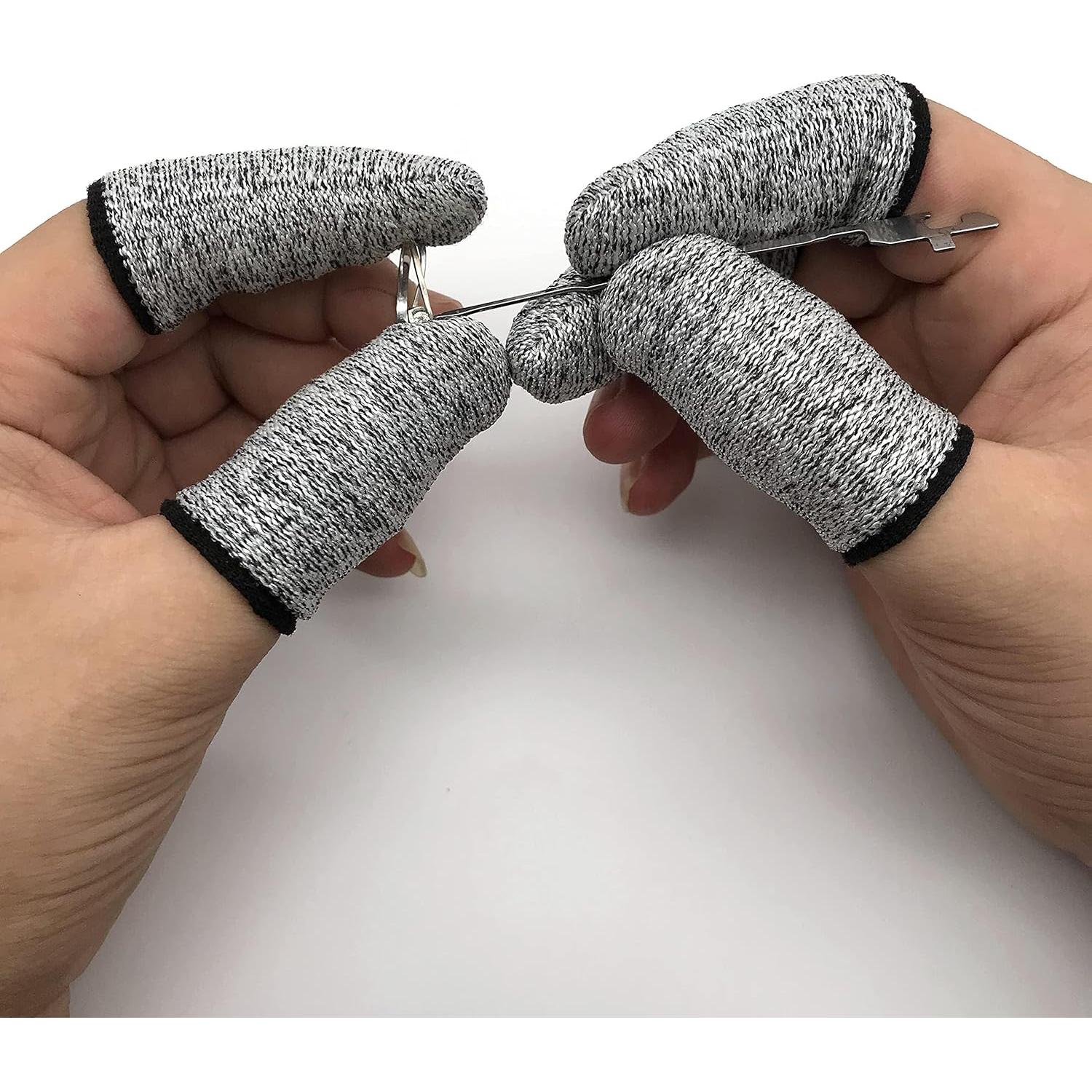 12 Protectores de Dedos Resistentes a Cortes QISLOA