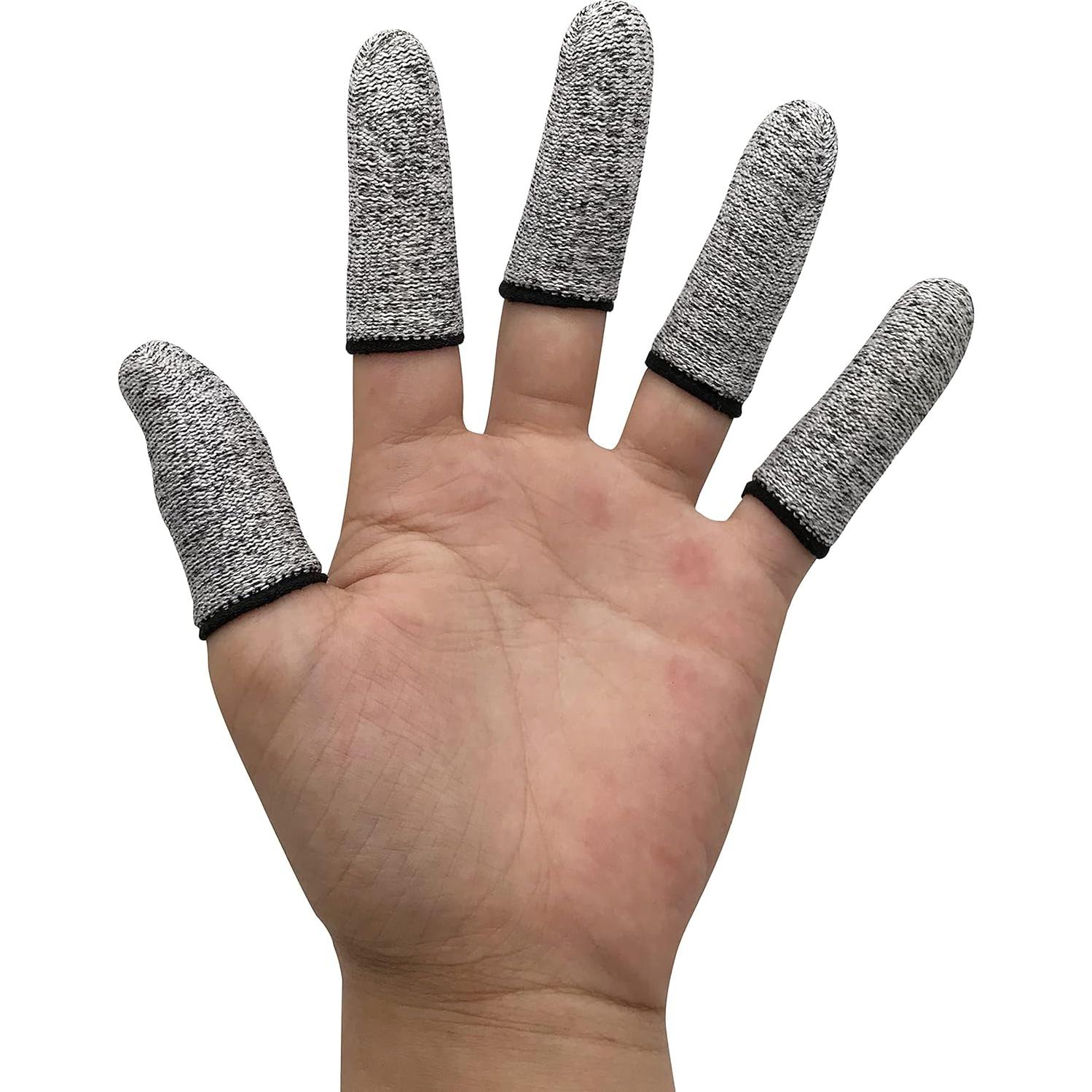 12 Protectores de Dedos Resistentes a Cortes QISLOA