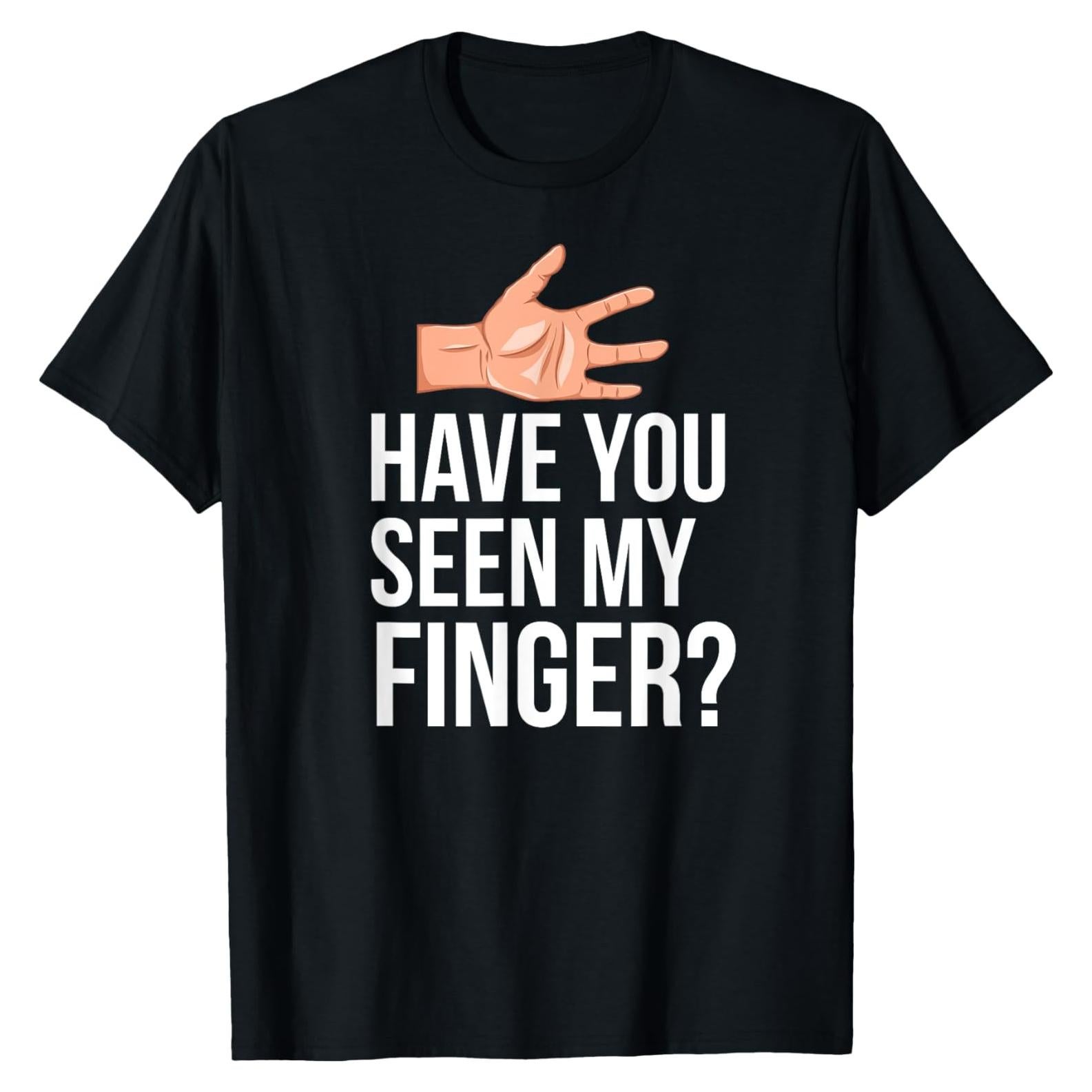 Camiseta de Recuperación Dedo Perdido para Hombres - Negro