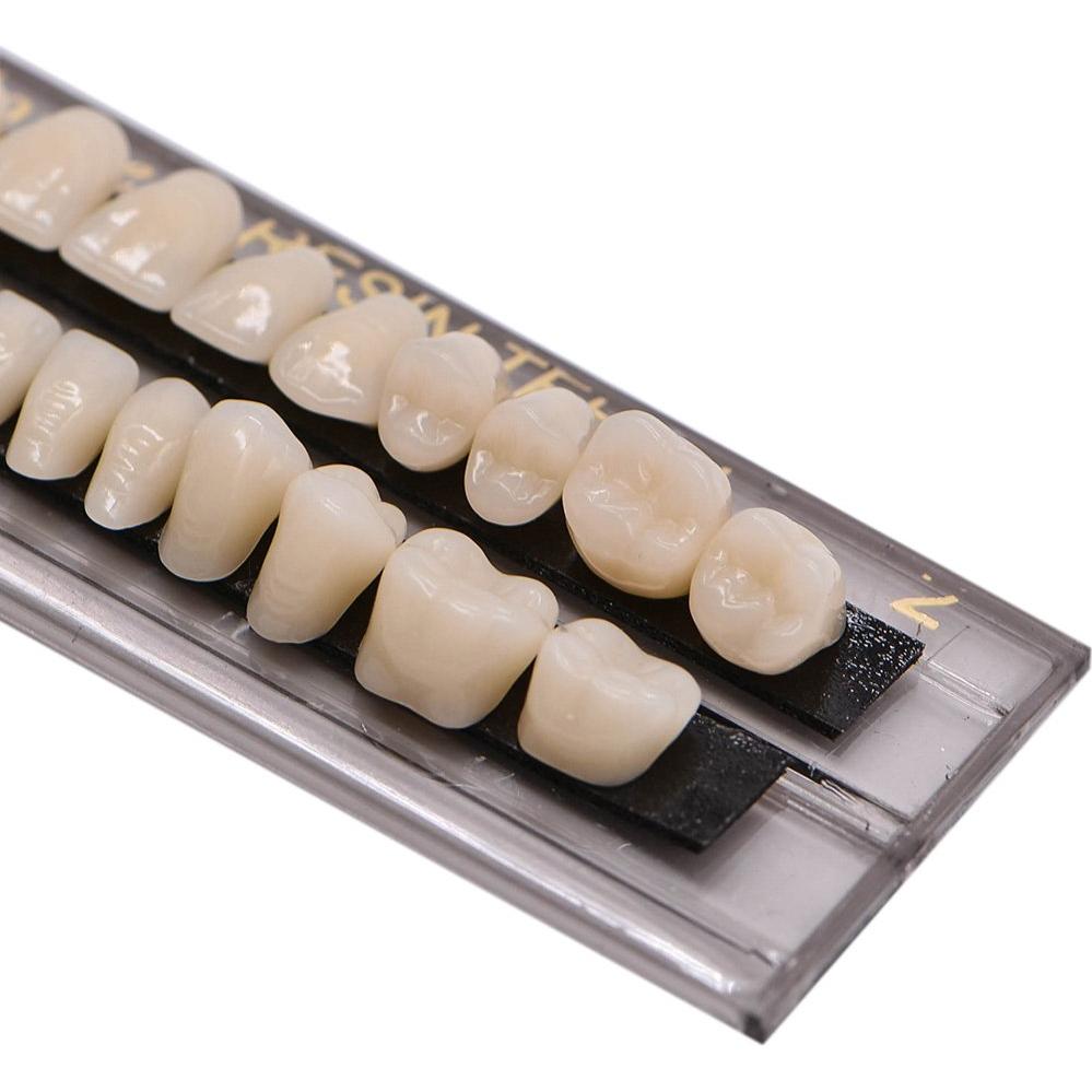 Kit de Dientes Falsos de Resina Acrílica Angzhili 28 Pcs