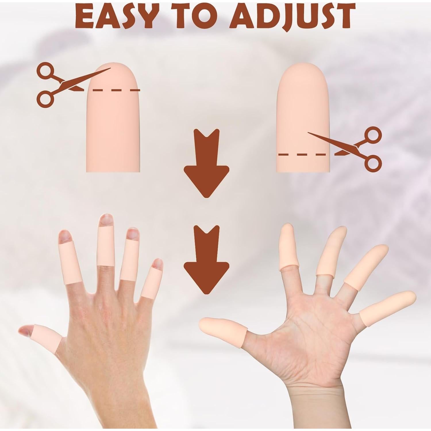 20 Fundas de Gel para Dedos HINGTAI Protección Heridas