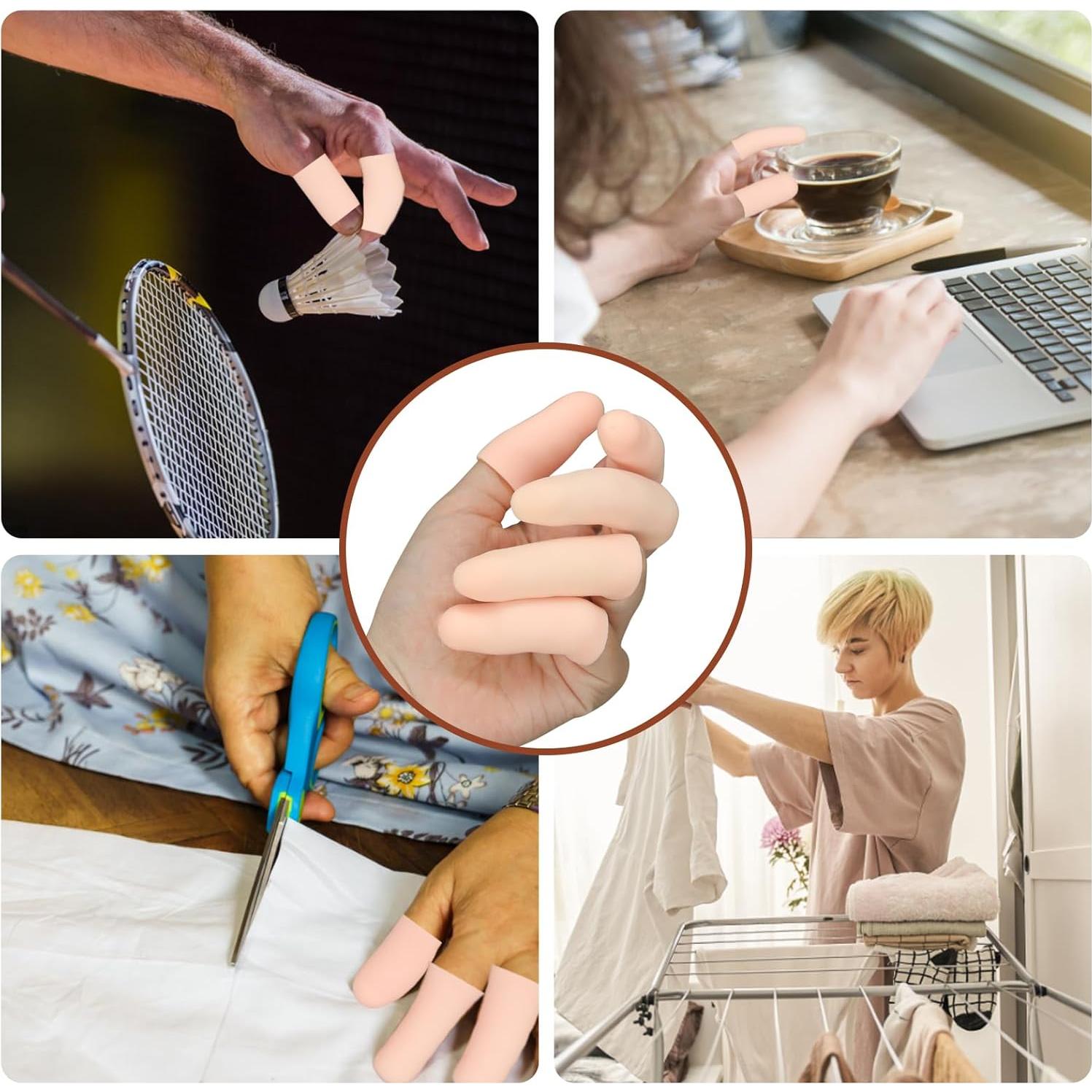 20 Fundas de Gel para Dedos HINGTAI Protección Heridas