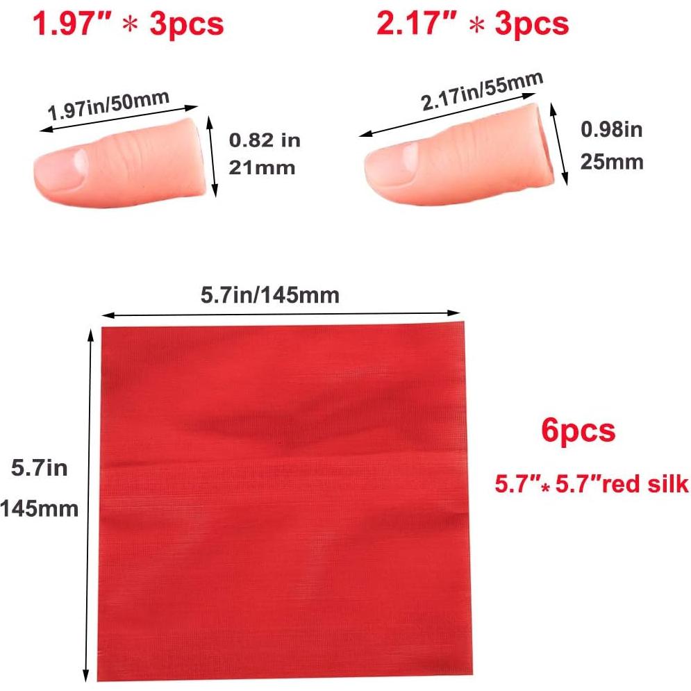 Set de Magia con Dedos ANCIRS - 6 Puntas de Pulgar Falsas