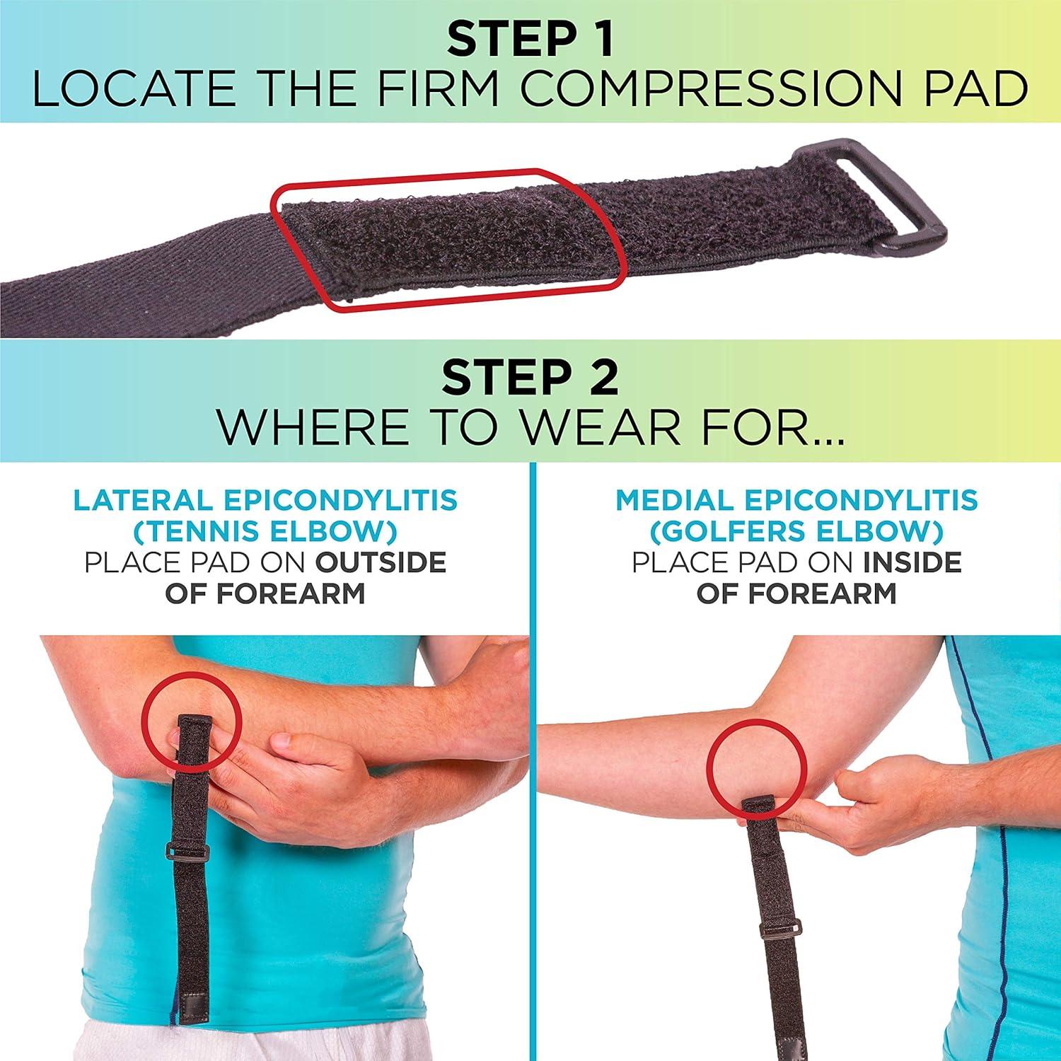 Faja para Epicondilitis BraceAbility - Soporte para Codo Unisex