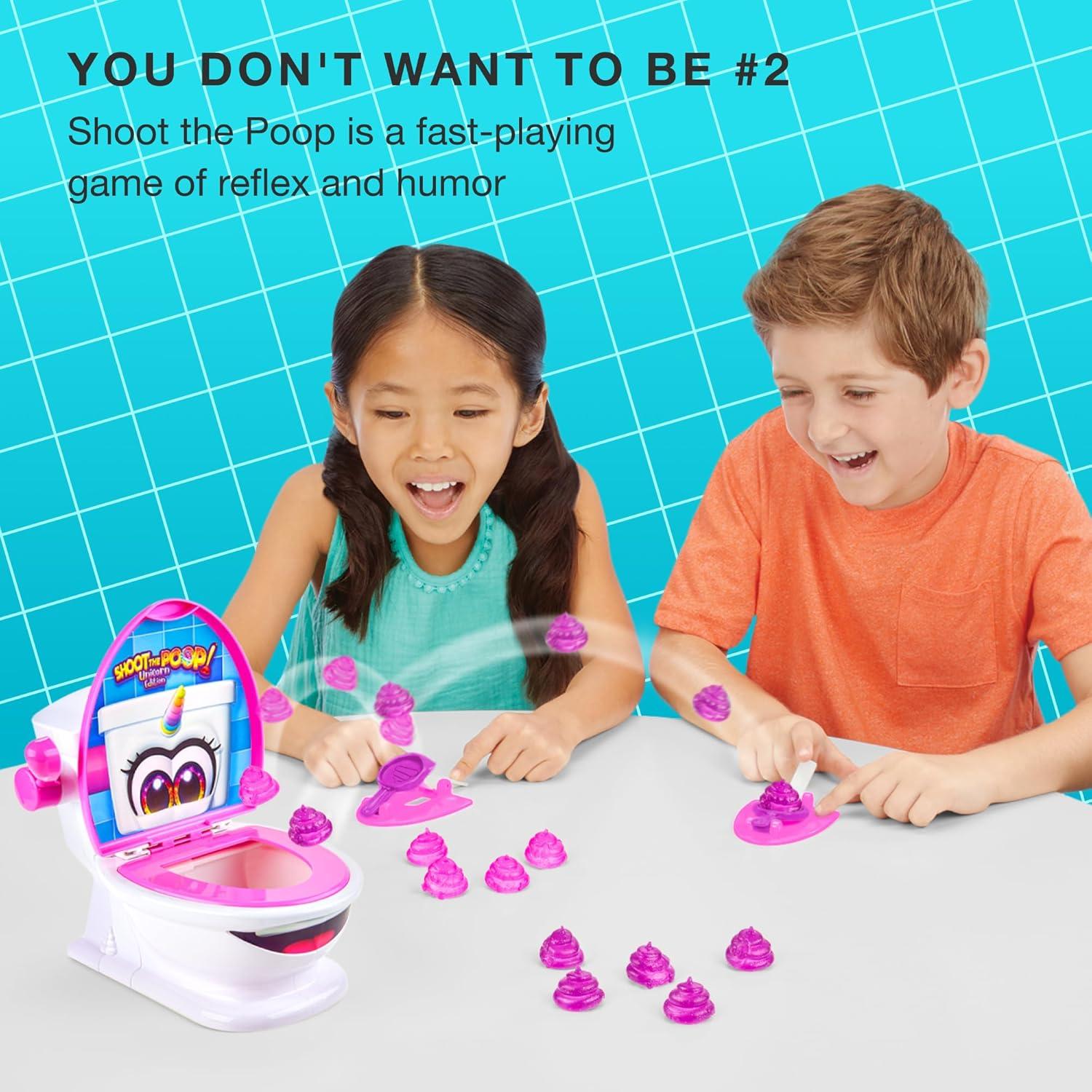 Juego Dispara La Caca Brybelly Edición Unicornio 2 Jugadores