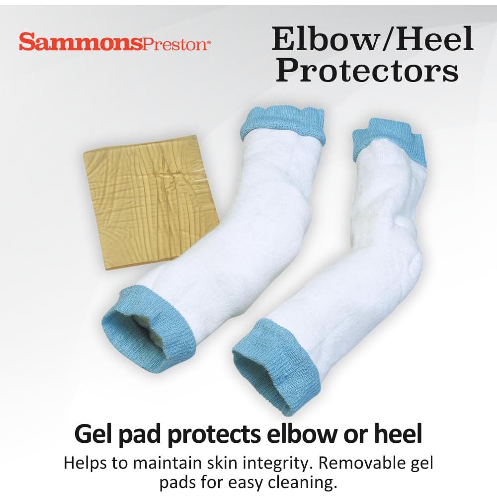 Protectores de codo y talón Sammons Preston, gel, mediano/grande