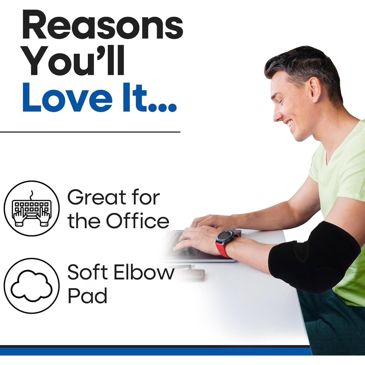 Funda de codo acolchada Armstrong America para tendinitis