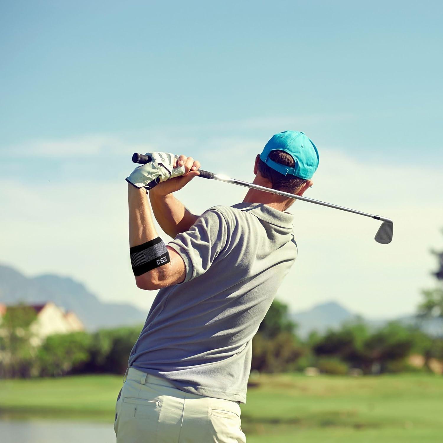 OrthoSleeve Soporte de Codo ES3 Negro Pequeño para Dolor