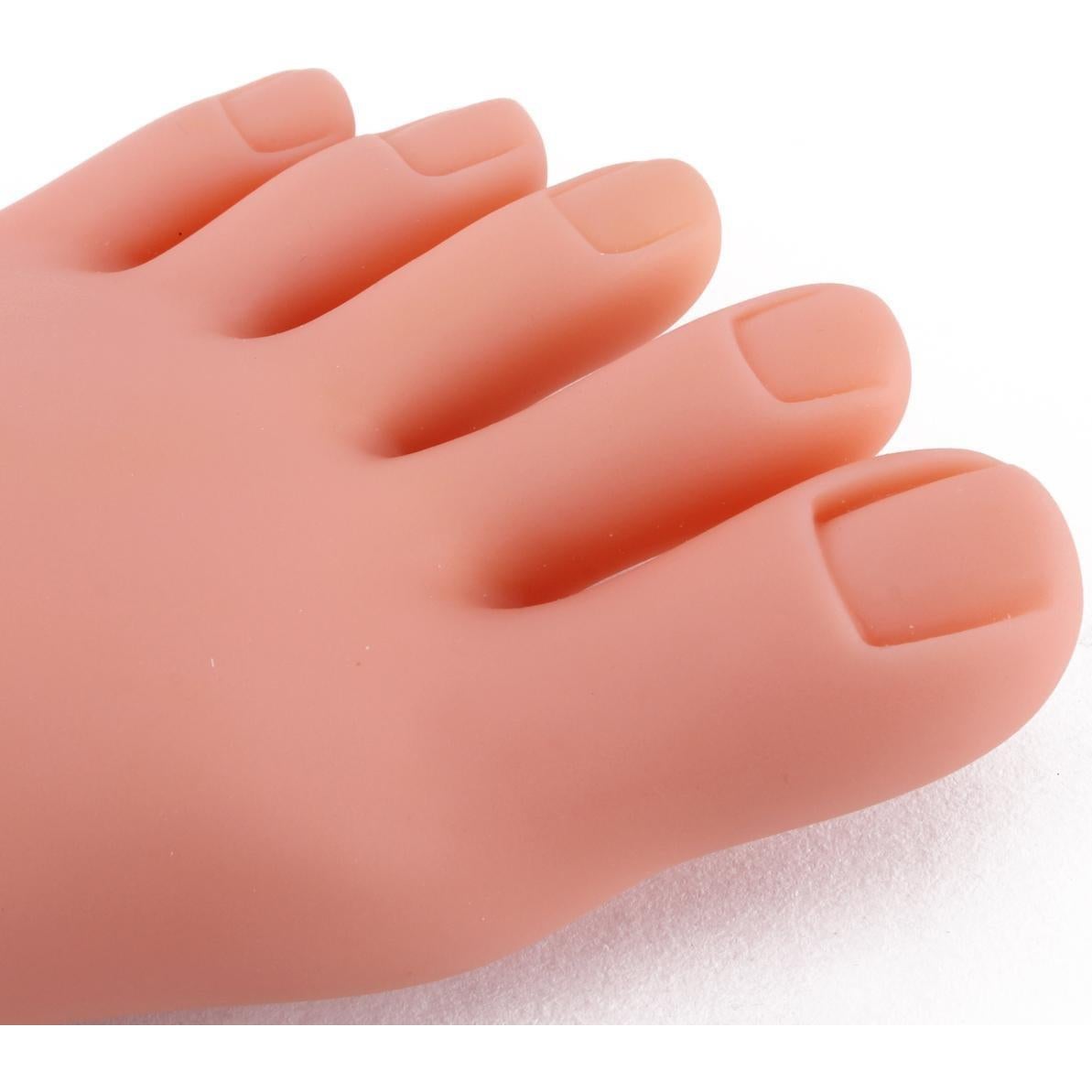 Modelo de Pie Falso de Silicona para Manicura 145g