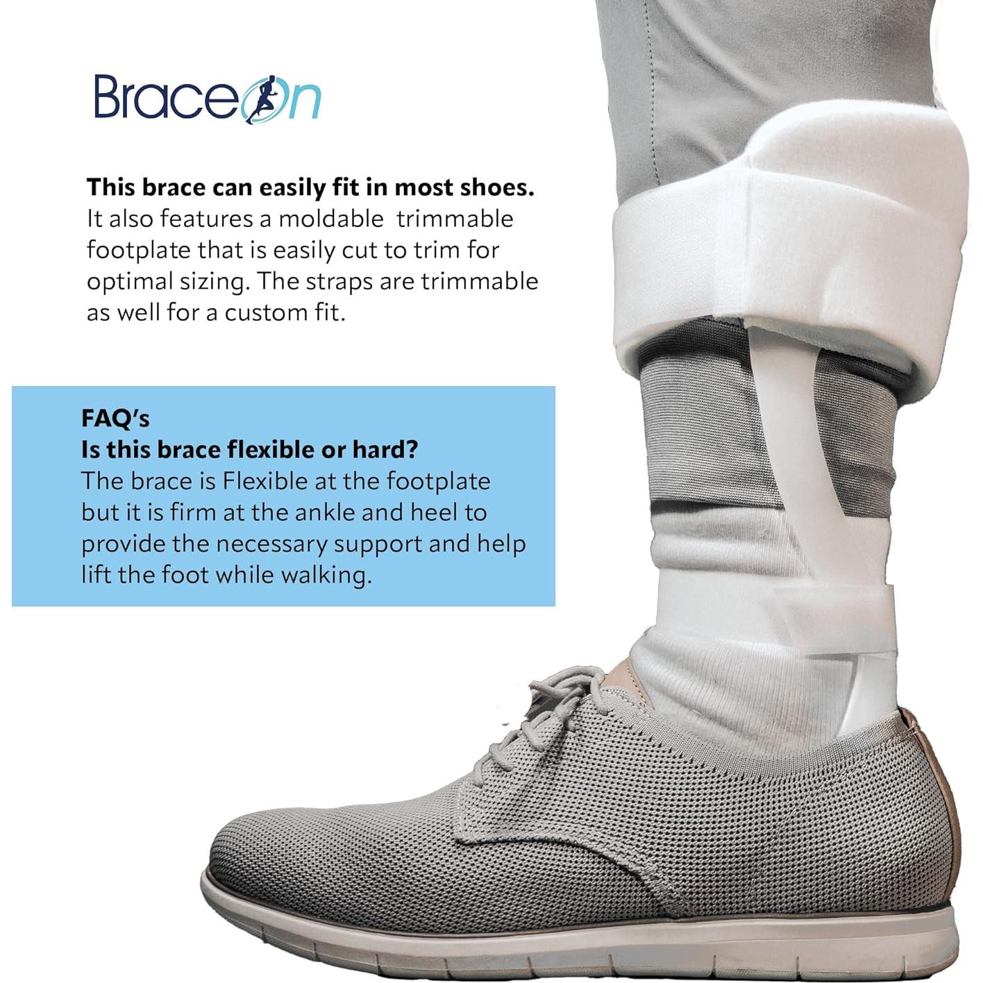 Férula AFO Deluxe Sueca Brace On para pie caído unisex