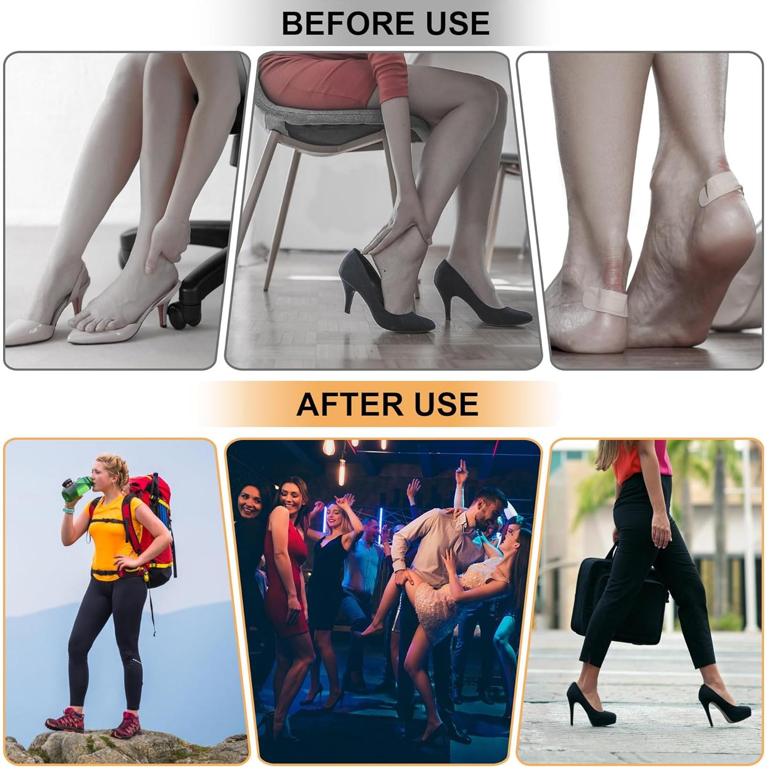 4 Pares Almohadillas Talón MUKIFINE Suaves para Zapatos