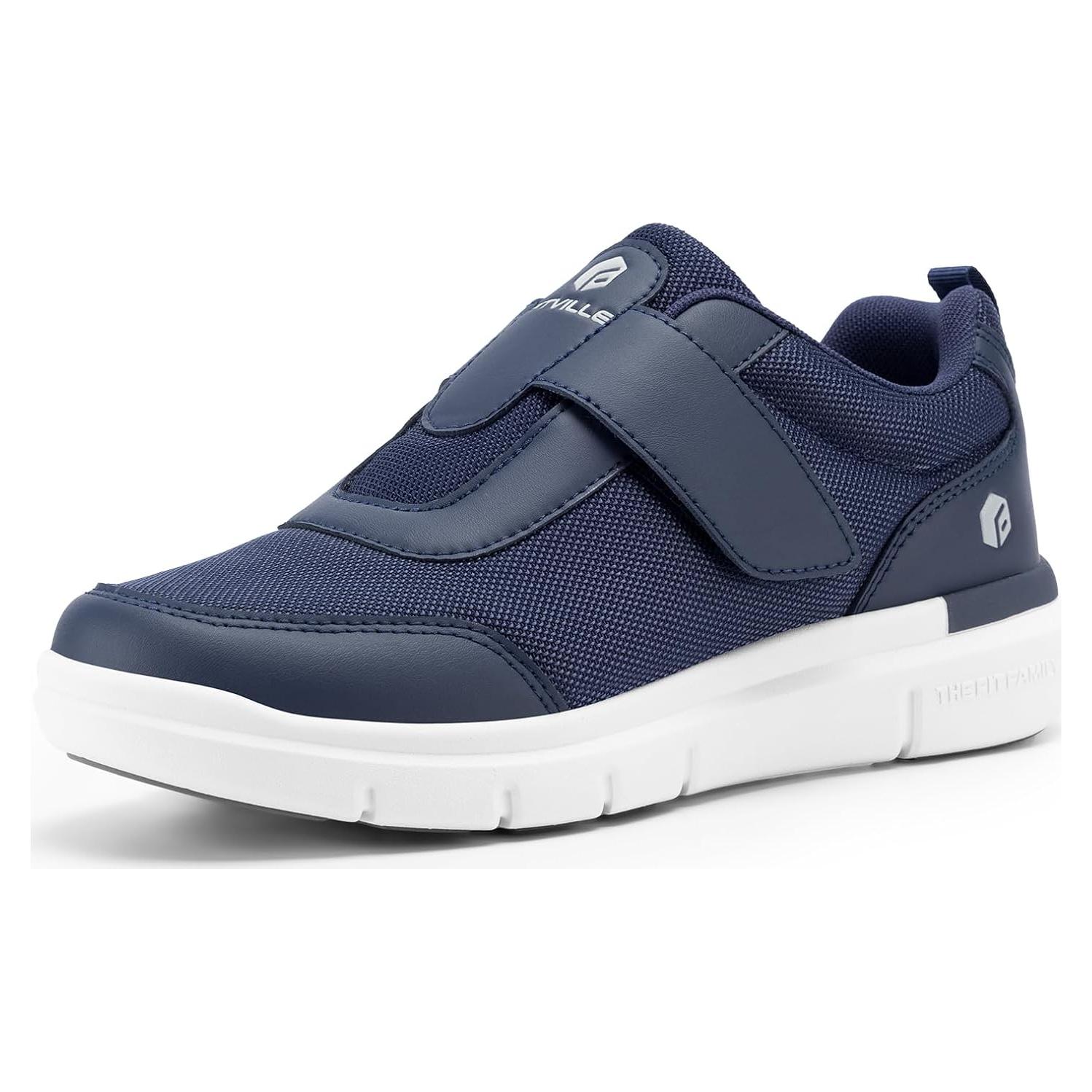 Zapatos Diabéticos FitVille Hombres Ancho Extra Azul 10