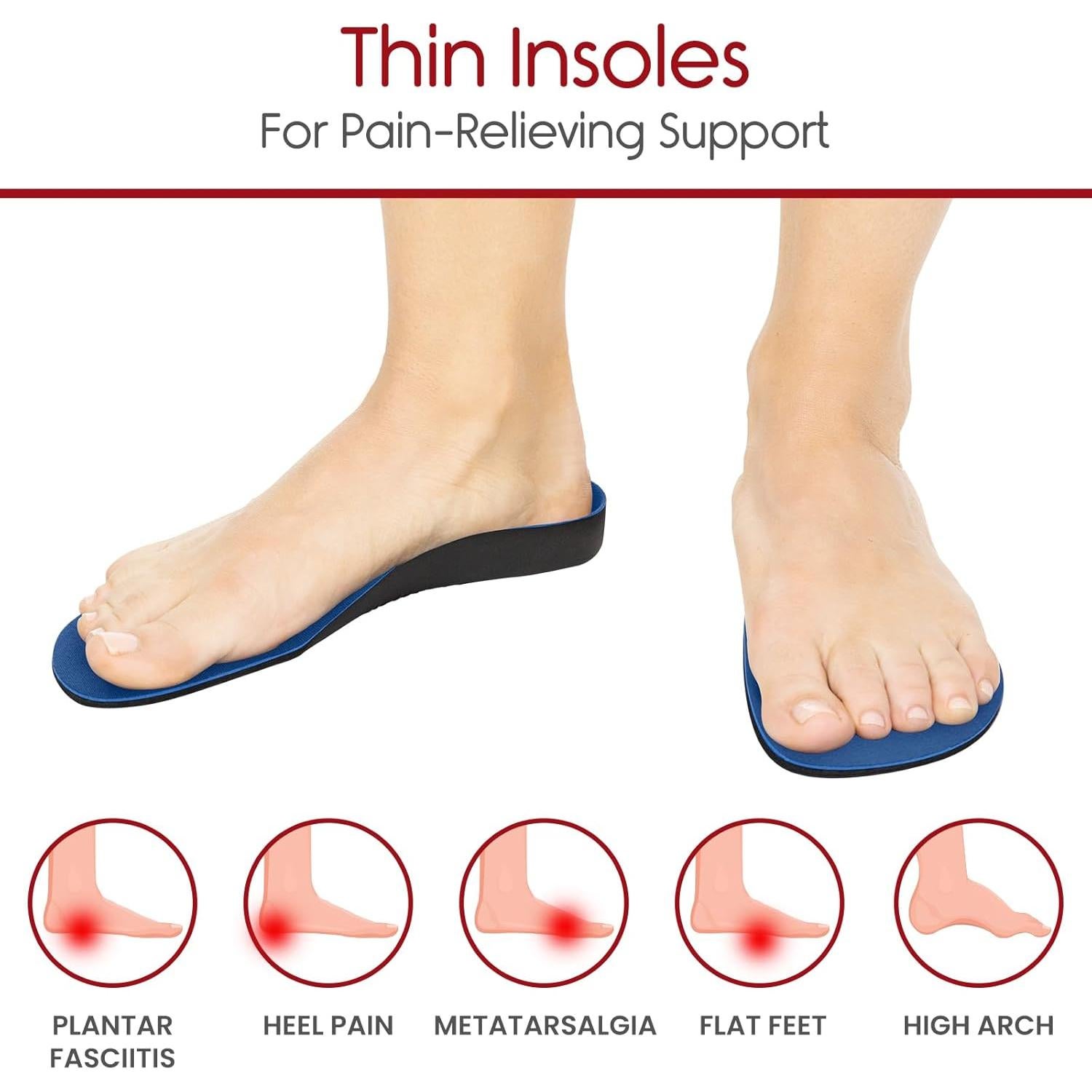 Plantillas Ortopédicas Vive Health para Pies Planos y Dolor