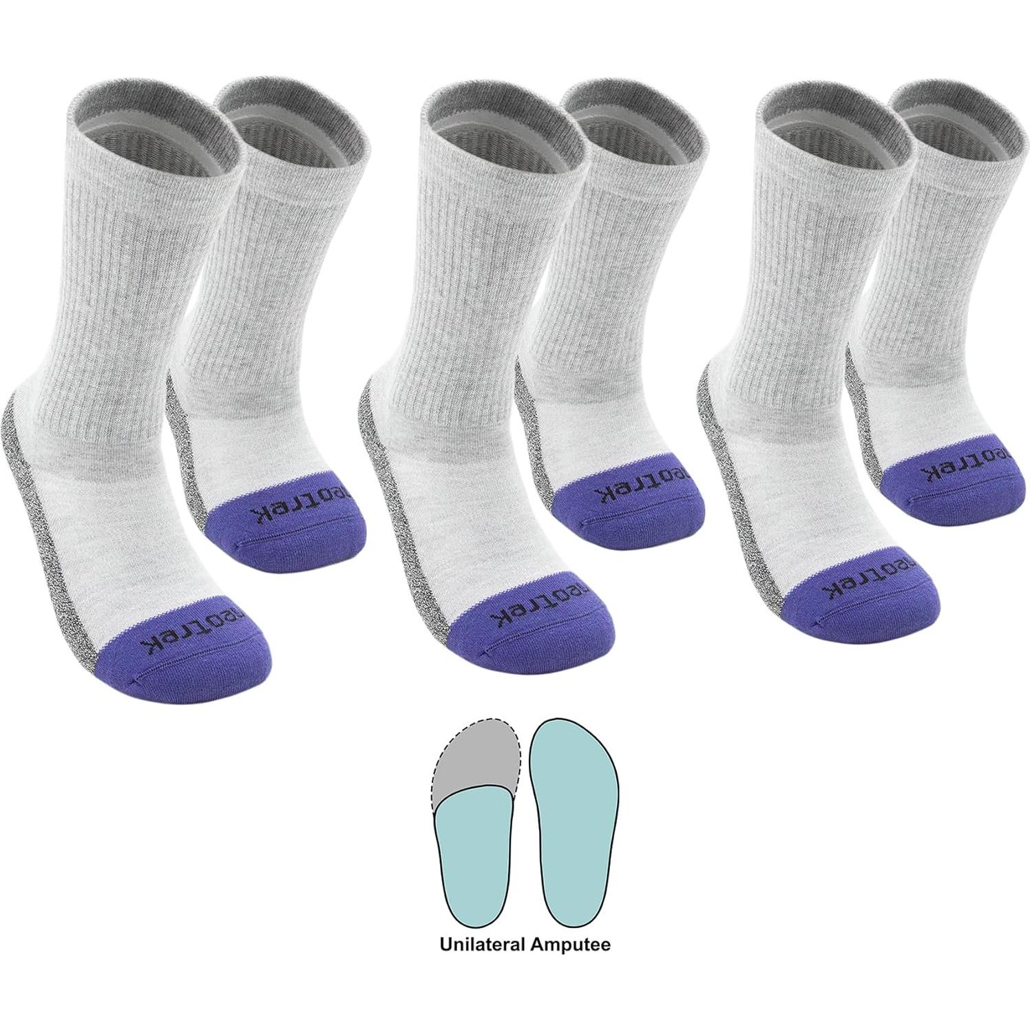 Calcetines Crew NeoTrek para Amputados Mixto 3pk