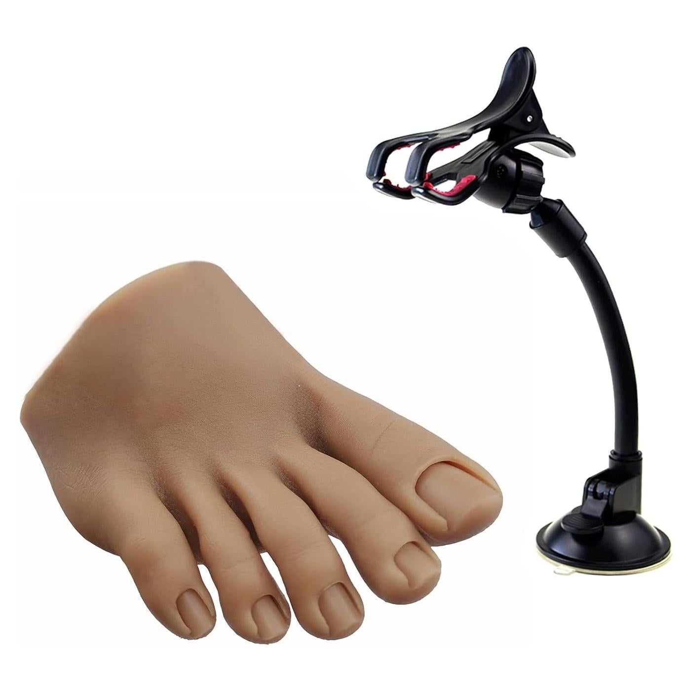 Maniquí de Pie de Silicona PPVWEY para Uñas Acrílicas