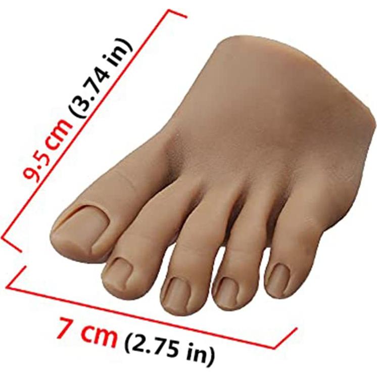 Maniquí de Pie de Silicona PPVWEY para Uñas Acrílicas