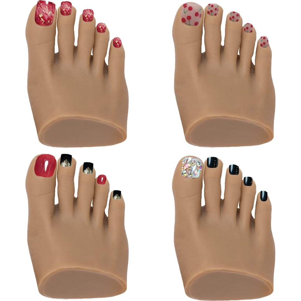 Maniquí de Pie de Silicona PPVWEY para Uñas Acrílicas